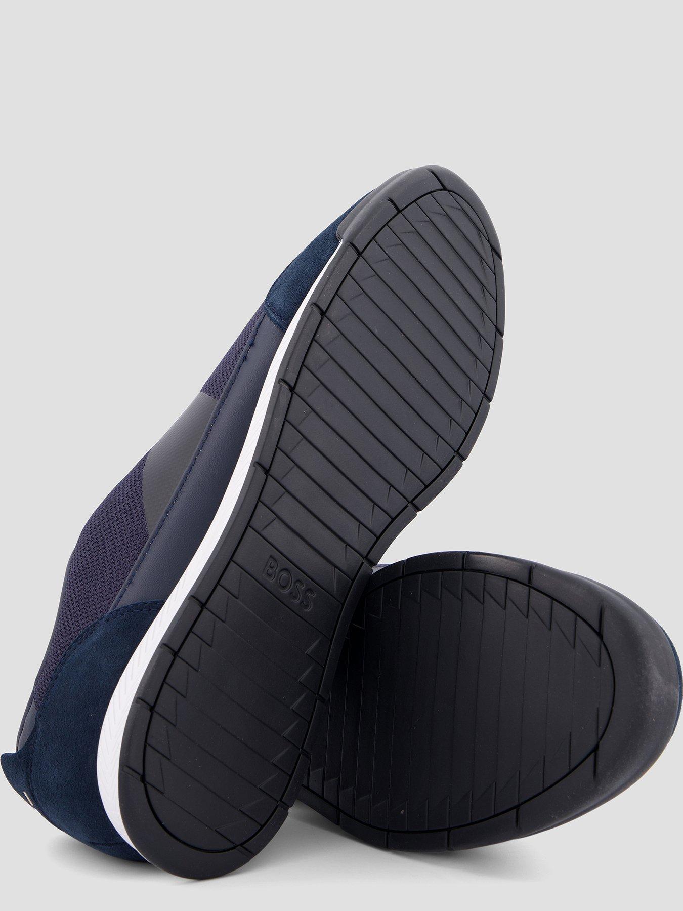 Image 4 of 7 of BOSS Nitan Low Profile Nylon Trainers - Navy