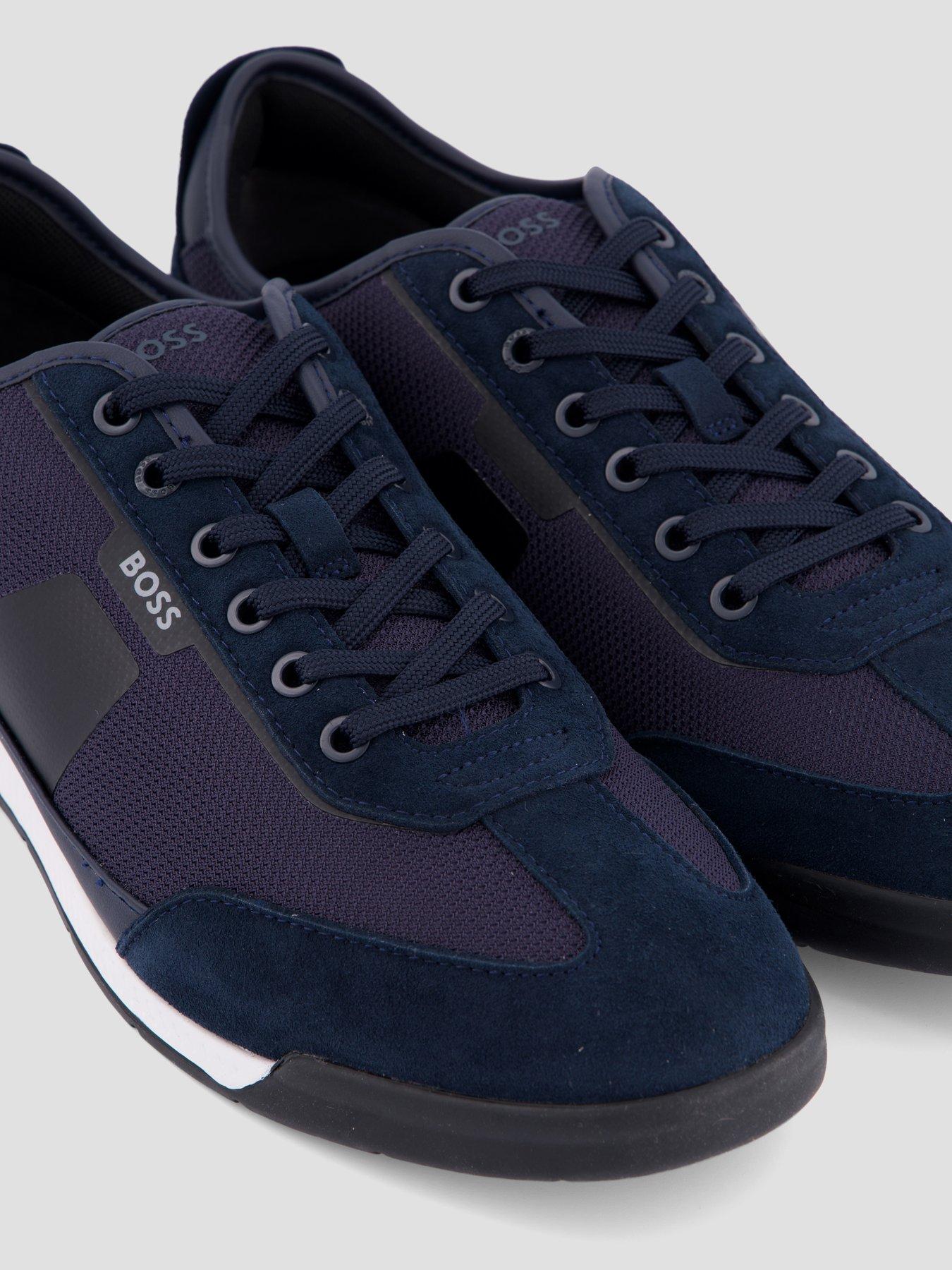 Image 5 of 7 of BOSS Nitan Low Profile Nylon Trainers - Navy
