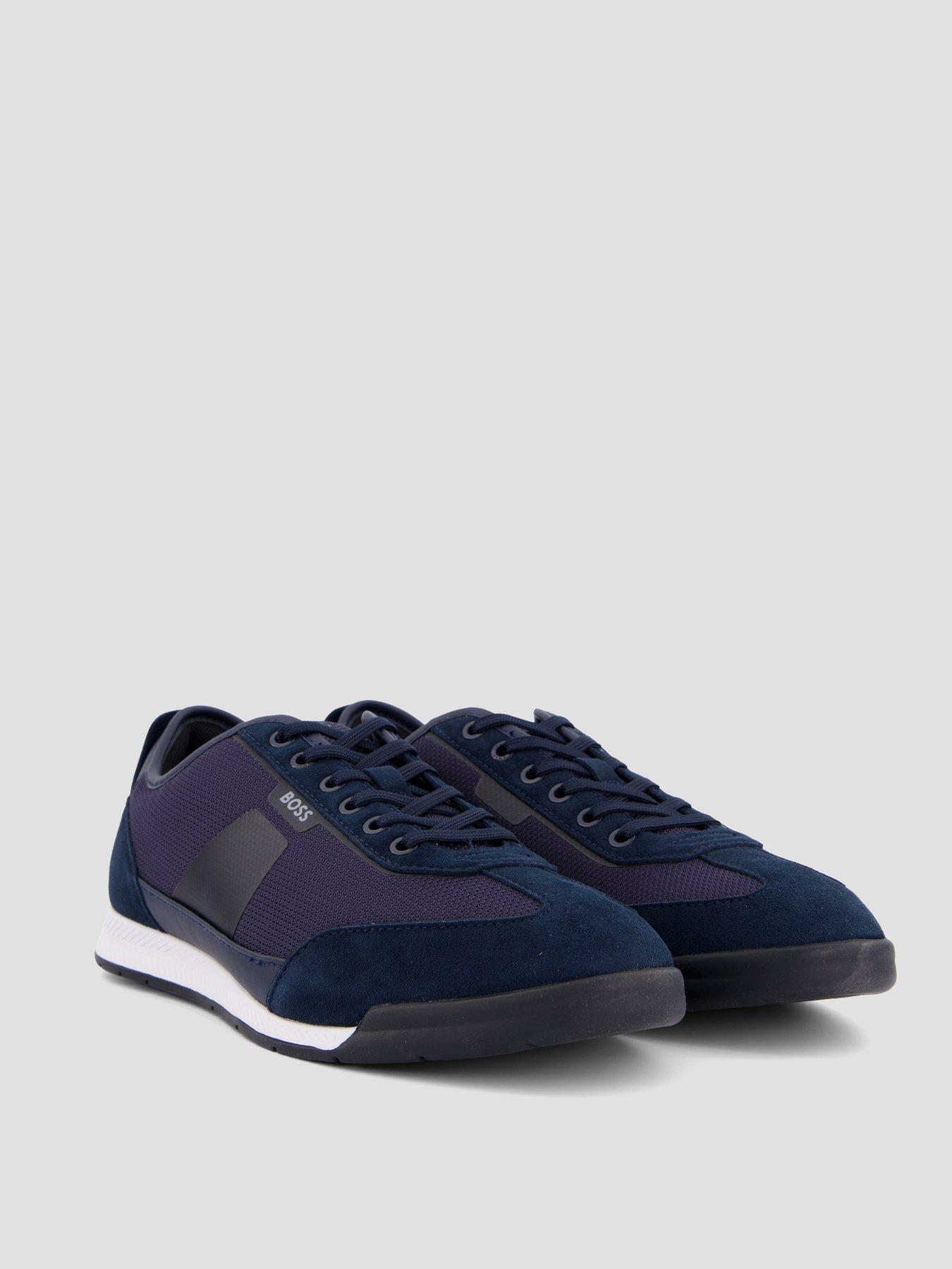 Image 6 of 7 of BOSS Nitan Low Profile Nylon Trainers - Navy