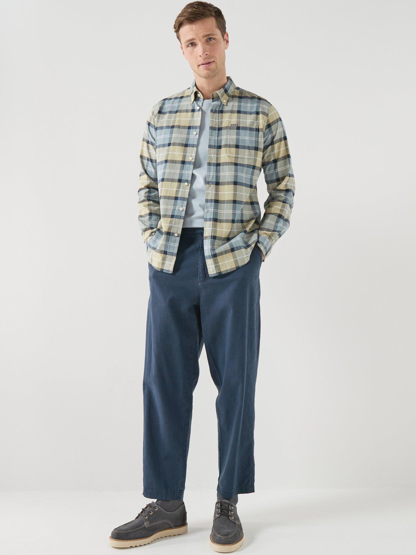 Image 3 of 6 of Barbour Lewis Tailored Fit Shirt - Green