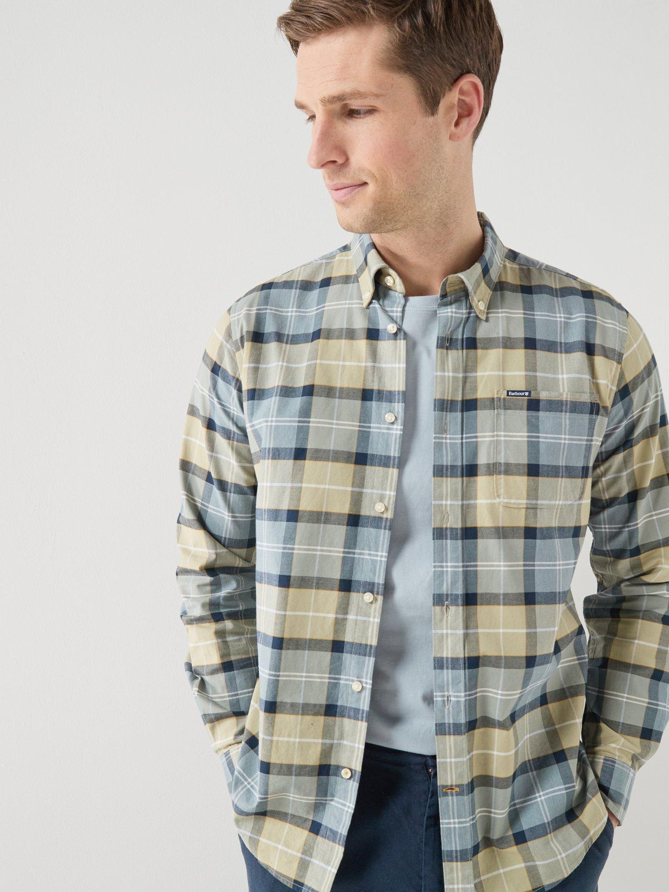 Image 4 of 6 of Barbour Lewis Tailored Fit Shirt - Green