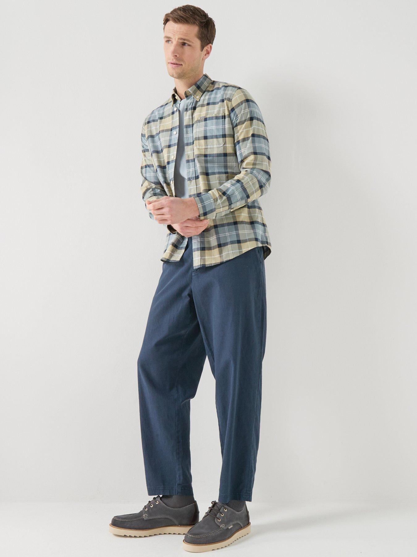 Image 5 of 6 of Barbour Lewis Tailored Fit Shirt - Green