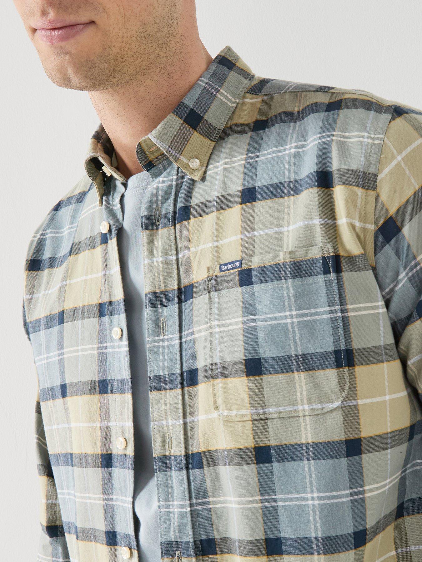 Image 6 of 6 of Barbour Lewis Tailored Fit Shirt - Green