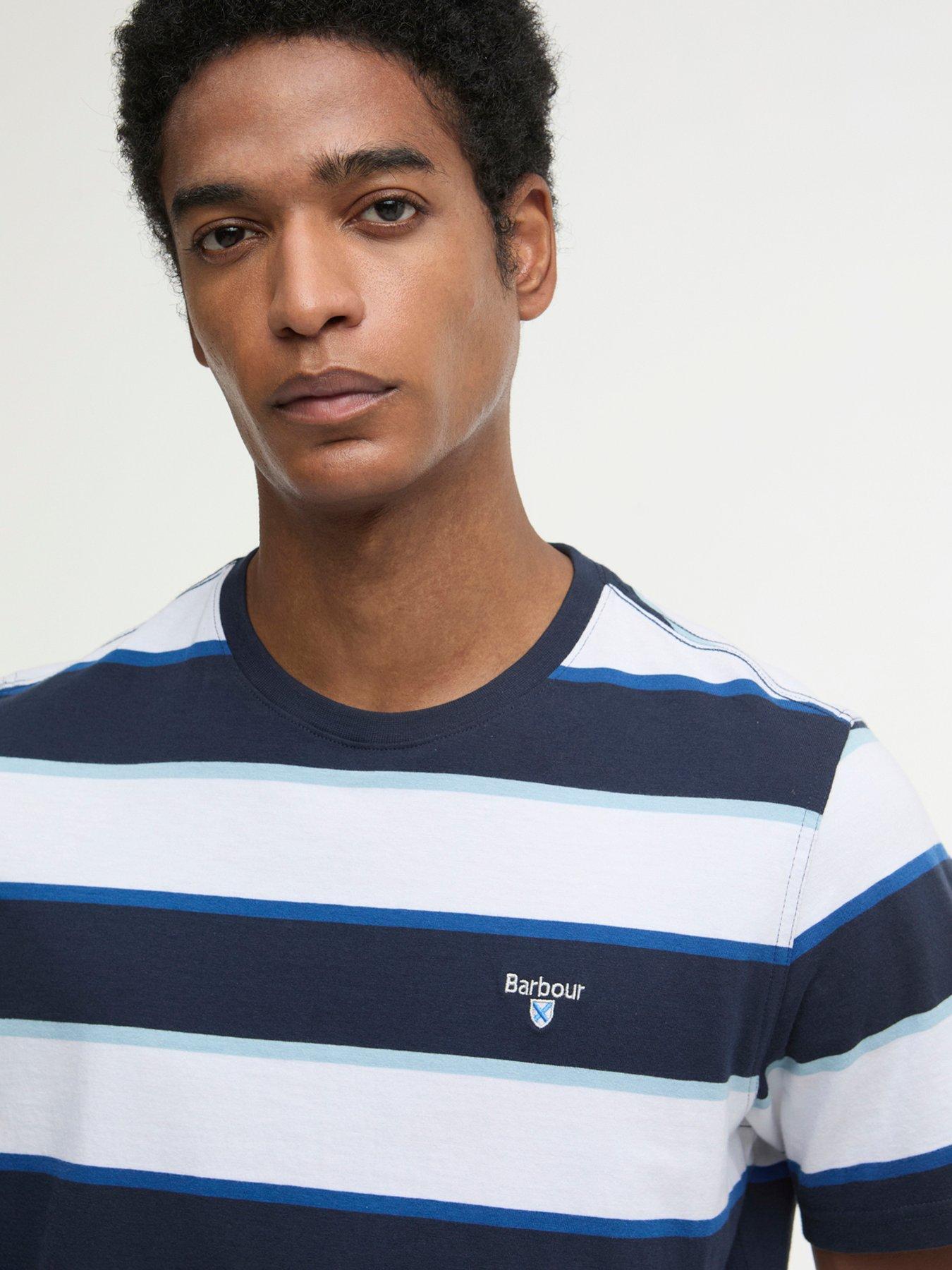 Image 4 of 5 of Barbour Meldon Stripe T-Shirt - Navy