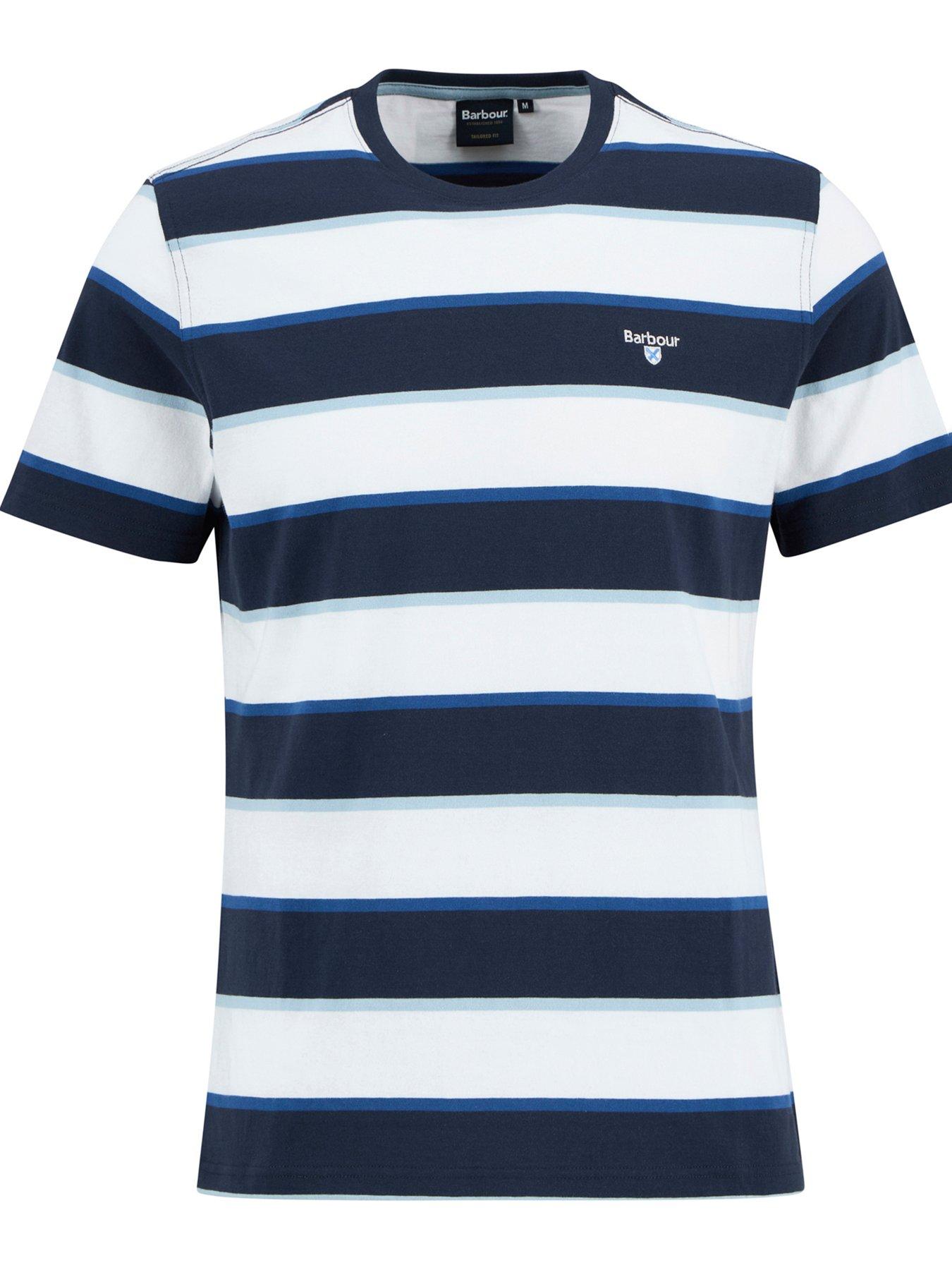 Image 5 of 5 of Barbour Meldon Stripe T-Shirt - Navy