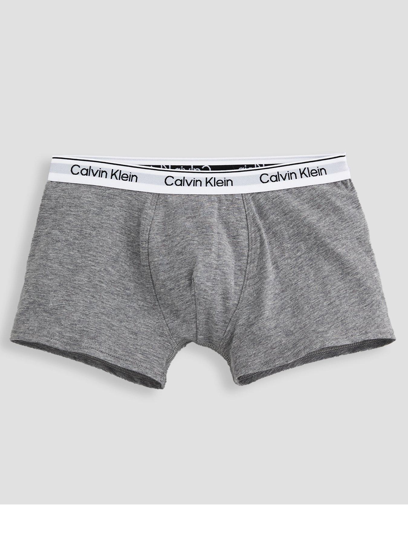 Image 2 of 4 of Calvin Klein Boys 2 Pack Modern Cotton Trunk - Multi