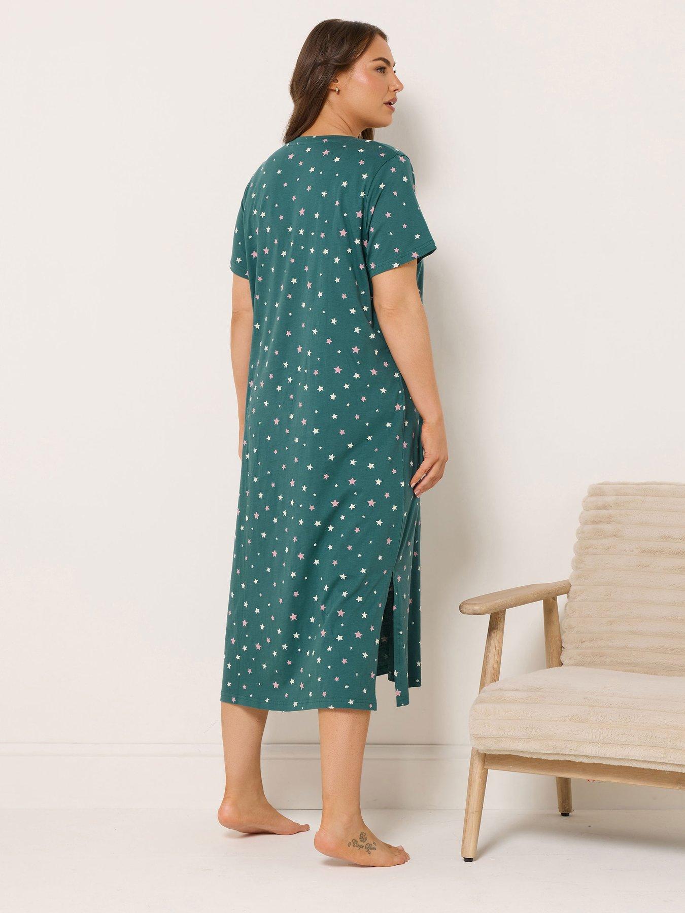  image of yours-curve-2-pack-winter-cuddles-nightdress-black