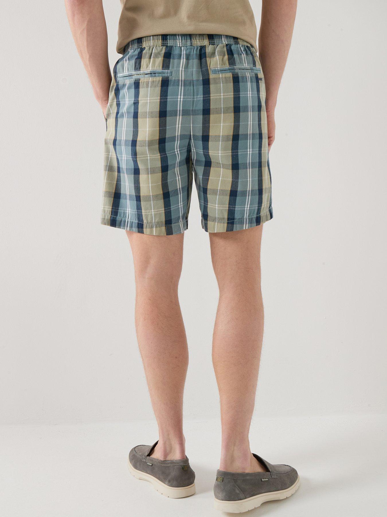  image of barbour-tartan-relaxed-shorts-multi