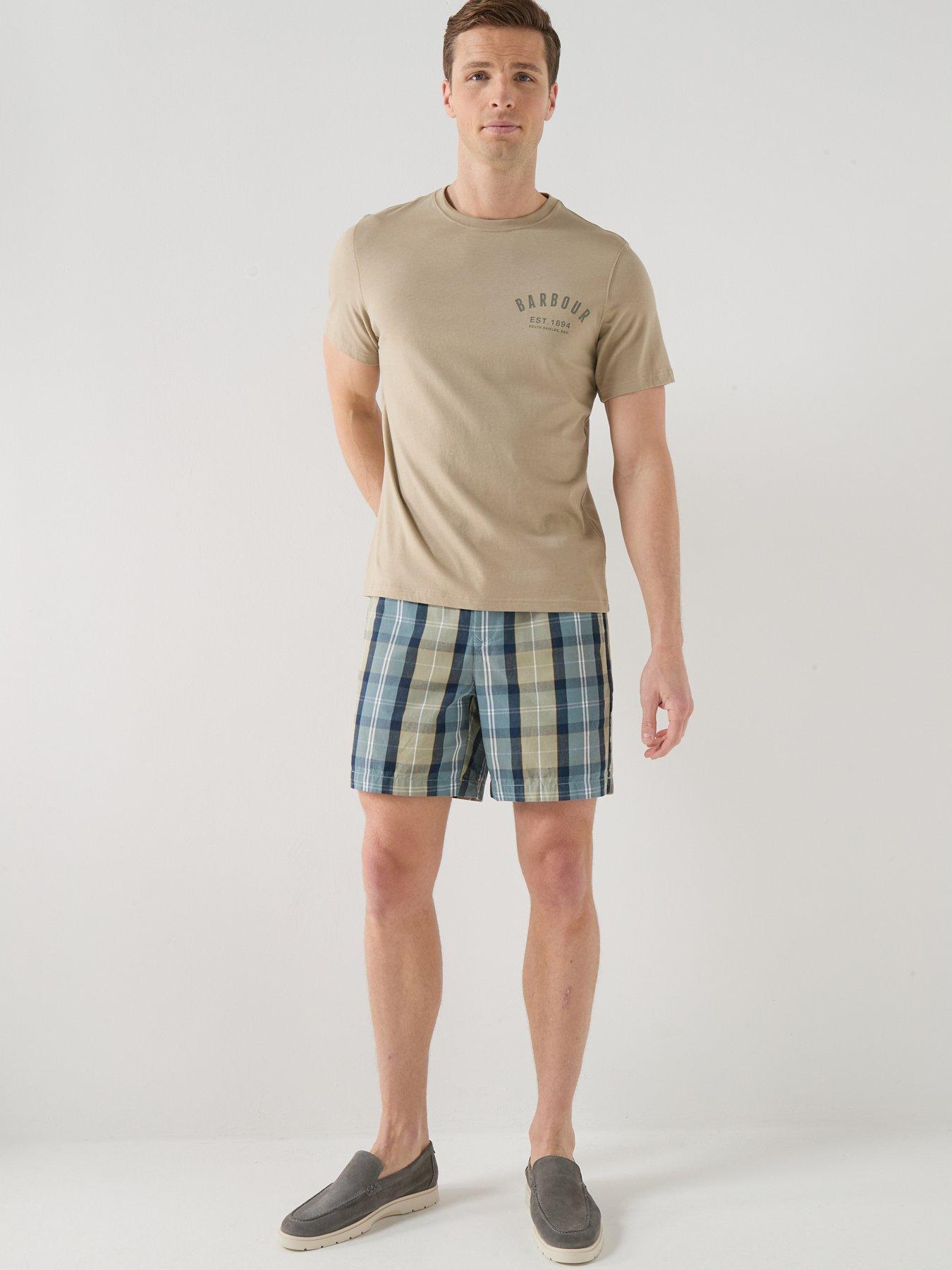  image of barbour-tartan-relaxed-shorts-multi