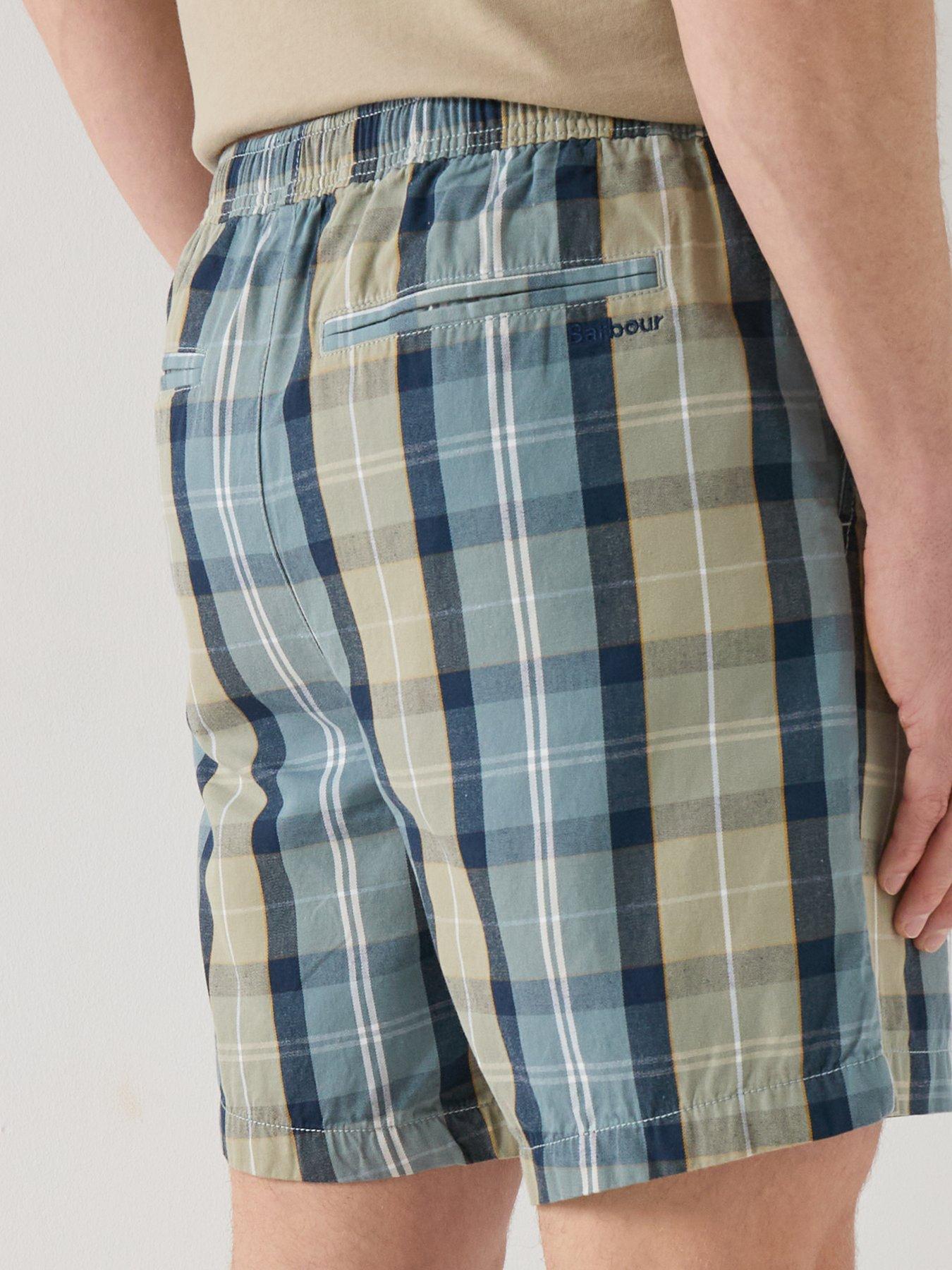  image of barbour-tartan-relaxed-shorts-multi