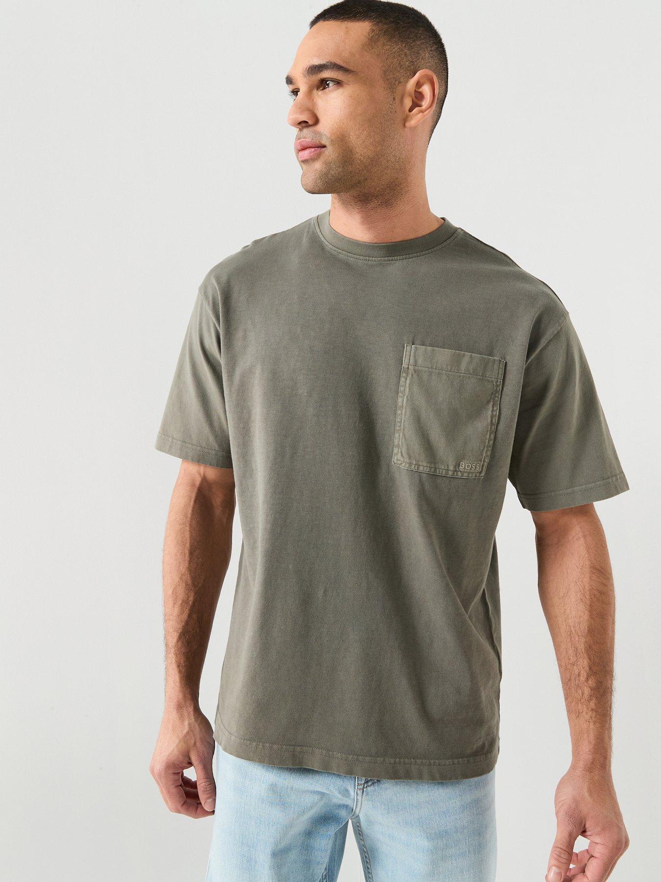 boss-te-laser-pocket-t-shirt-green