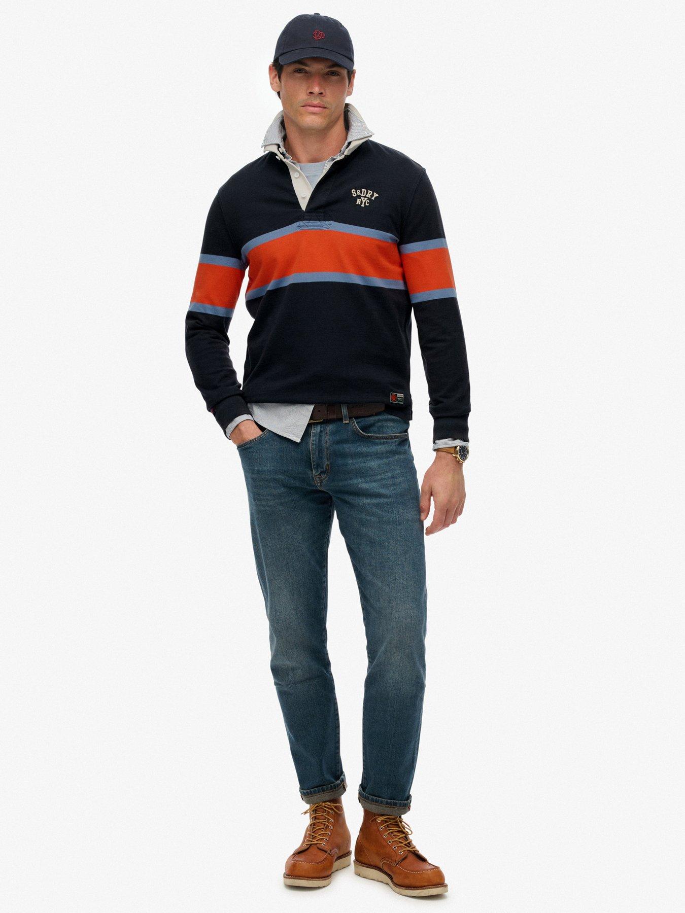  image of superdry-vintage-athletic-rugby-long-sleeve-t-shirt-navy