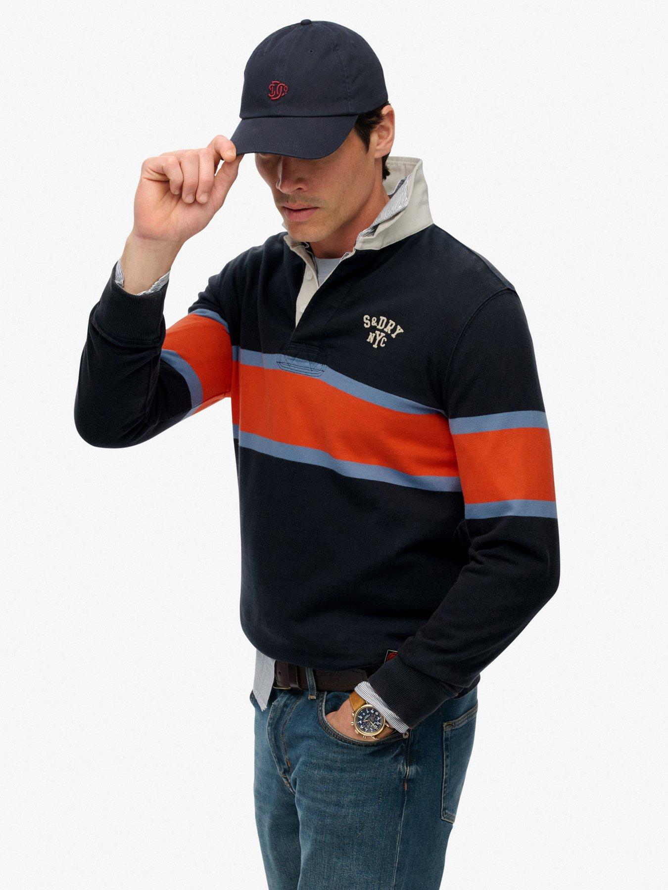  image of superdry-vintage-athletic-rugby-long-sleeve-t-shirt-navy