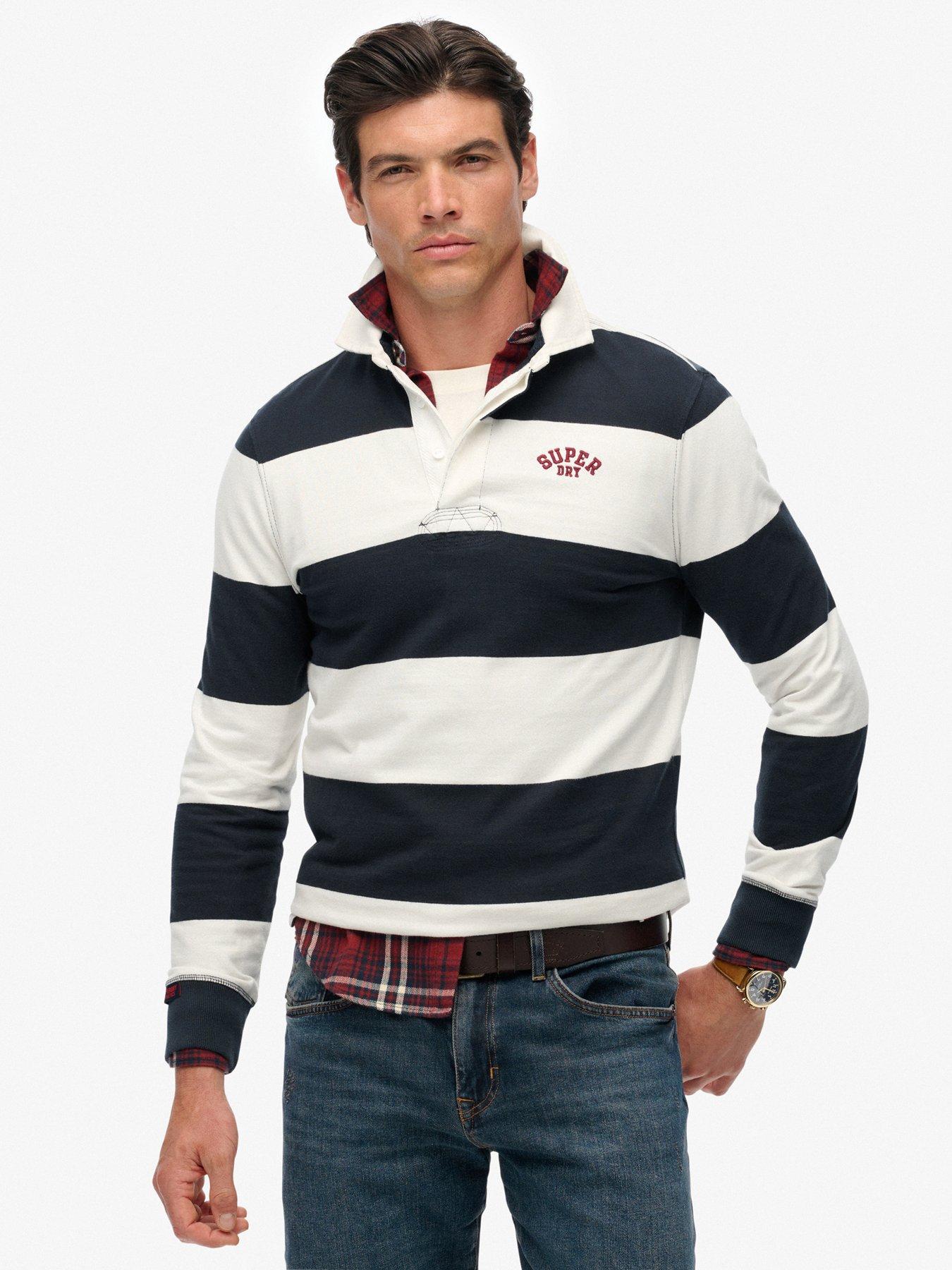 Superdry Vintage Athletic Rugby Long Sleeve T-shirt - Navy