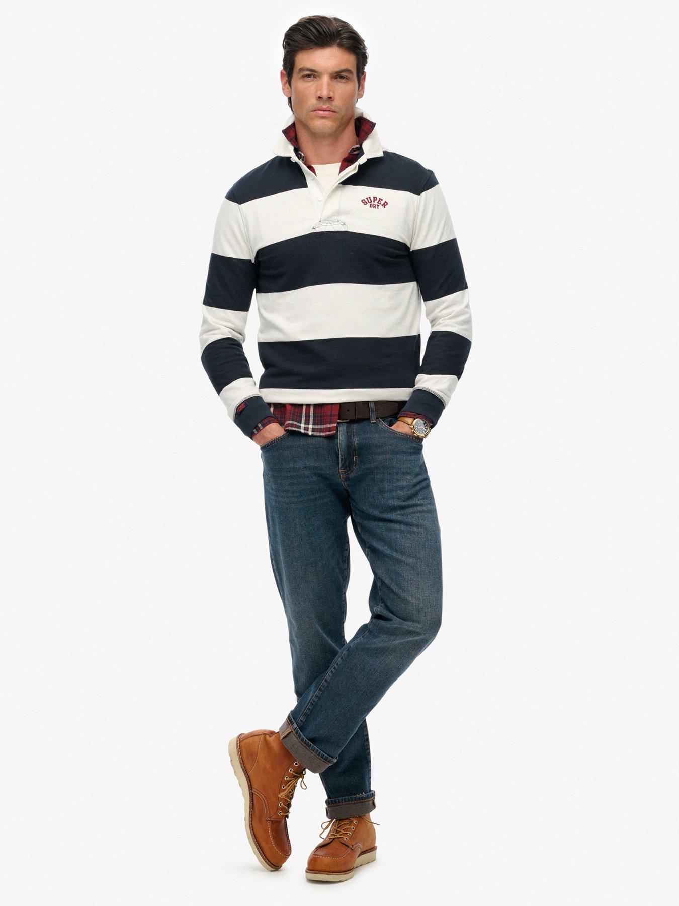  image of superdry-vintage-athletic-rugby-long-sleeve-t-shirt-navy