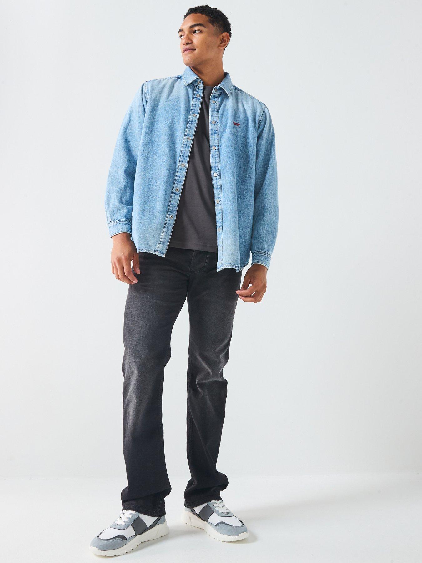 Image 3 of 6 of Diesel D Oval Denim Shirt - Light Blue