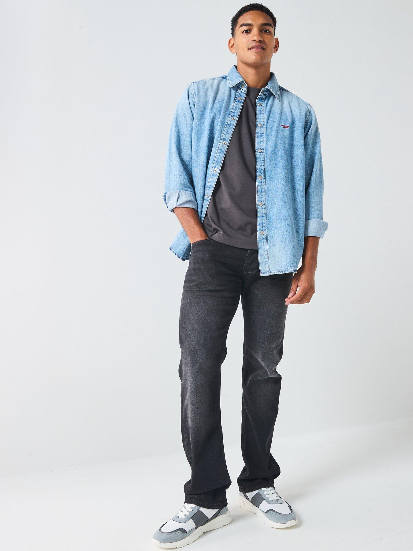 Image 6 of 6 of Diesel D Oval Denim Shirt - Light Blue
