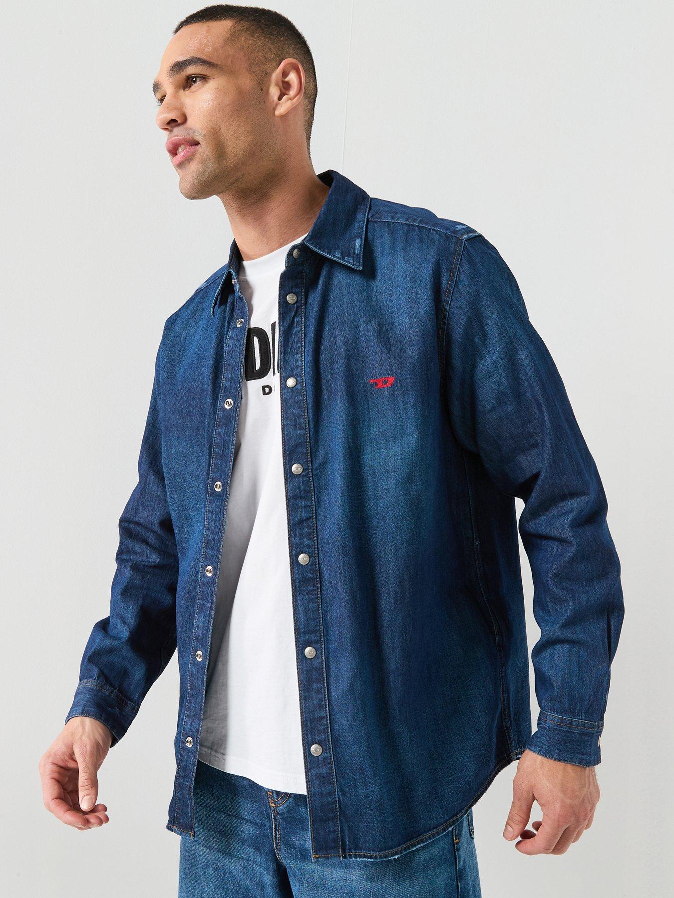 Diesel D Oval Denim Shirt - Blue