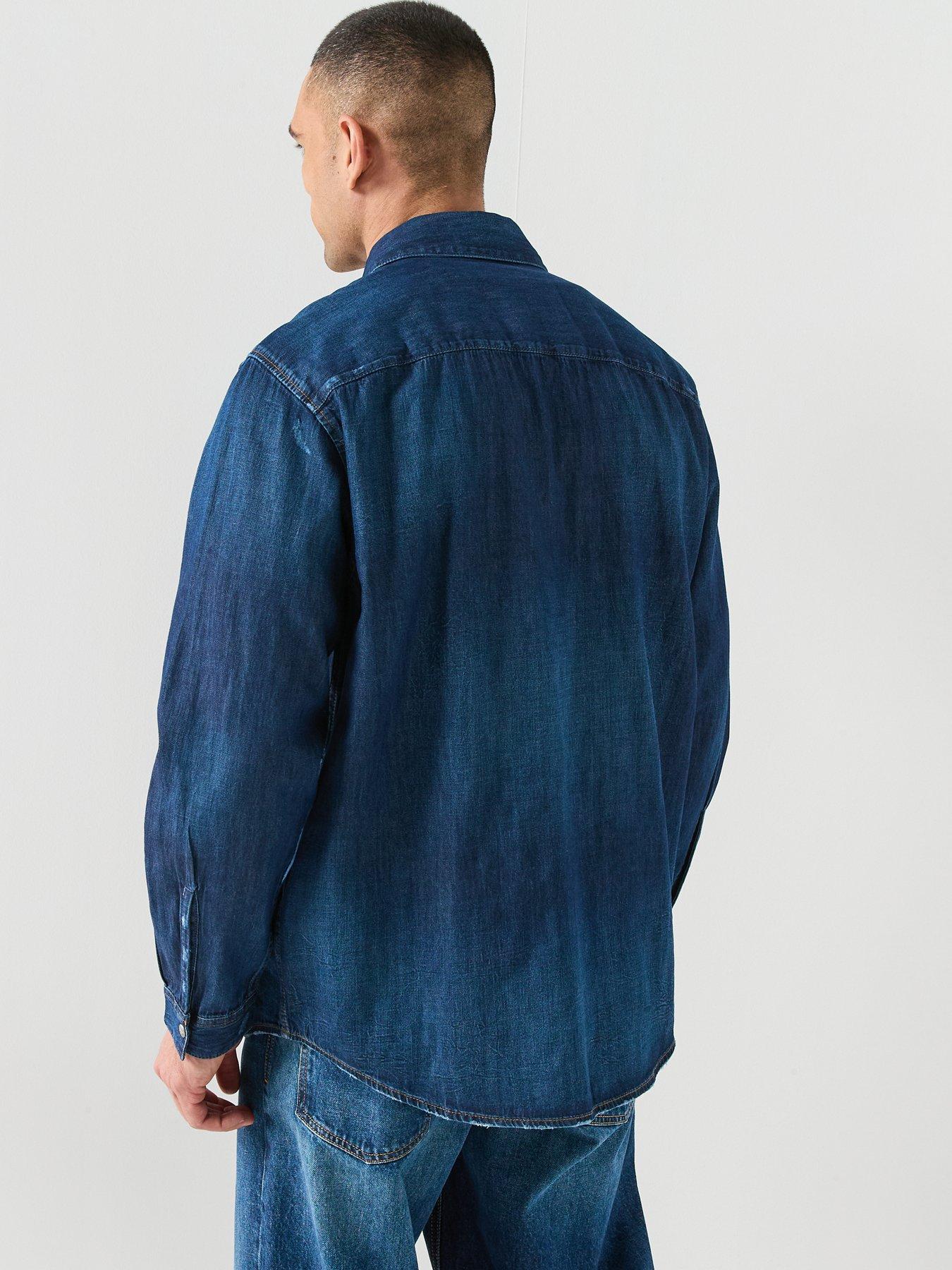 Image 2 of 6 of Diesel D Oval Denim Shirt - Blue