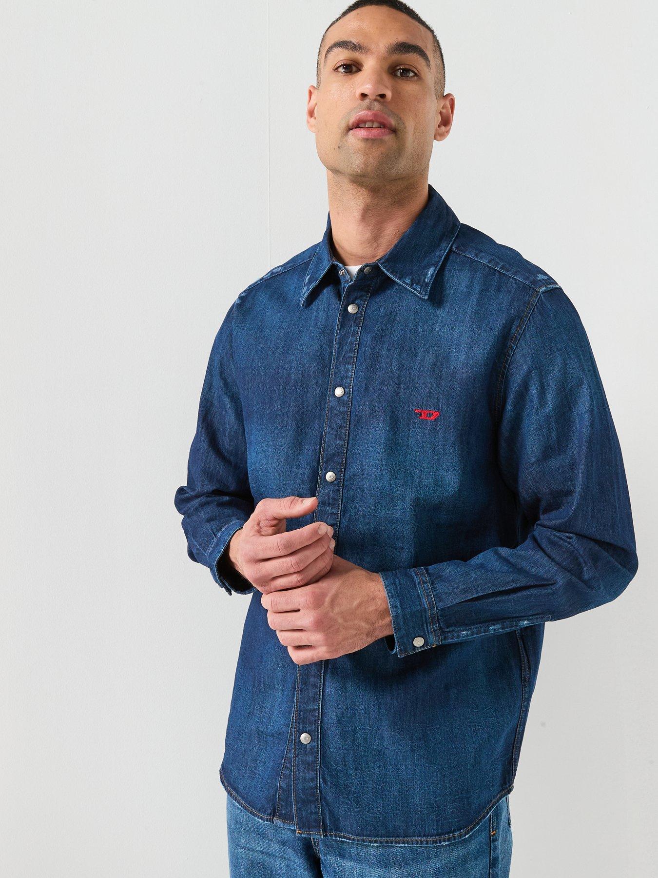 Image 6 of 6 of Diesel D Oval Denim Shirt - Blue