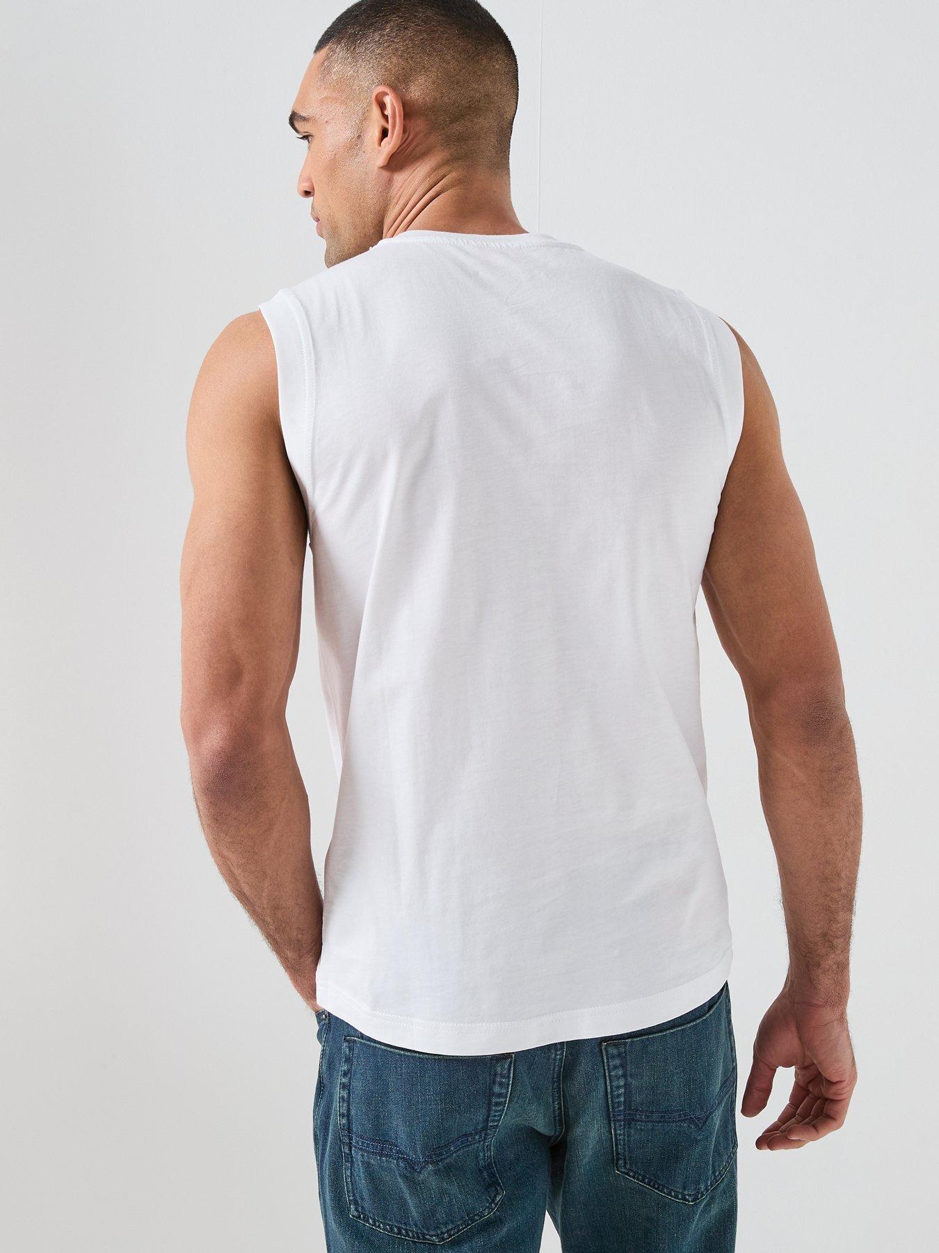 Image 2 of 6 of Diesel Logo Vest - White