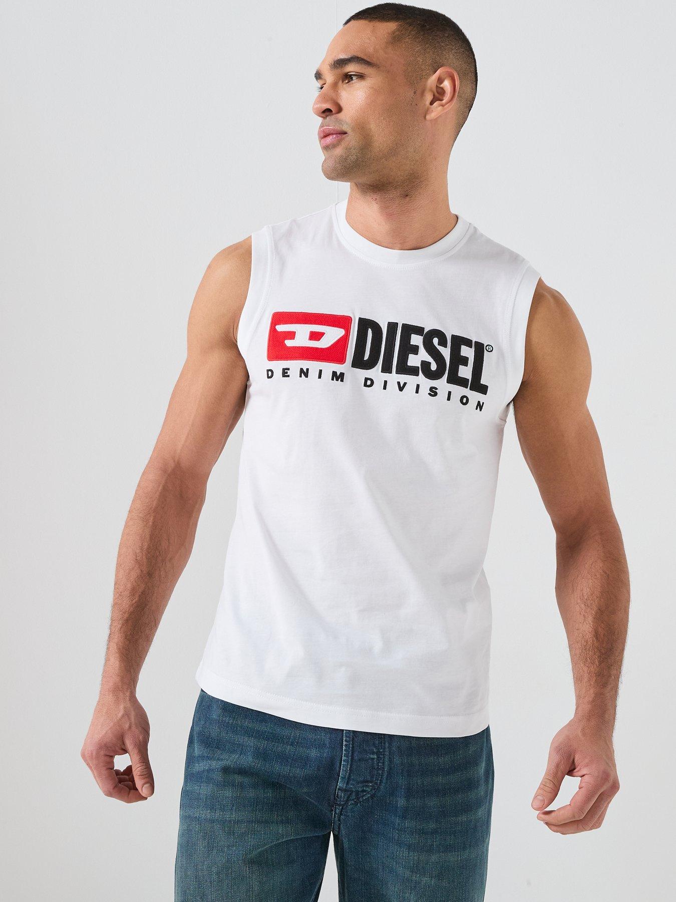 Image 6 of 6 of Diesel Logo Vest - White