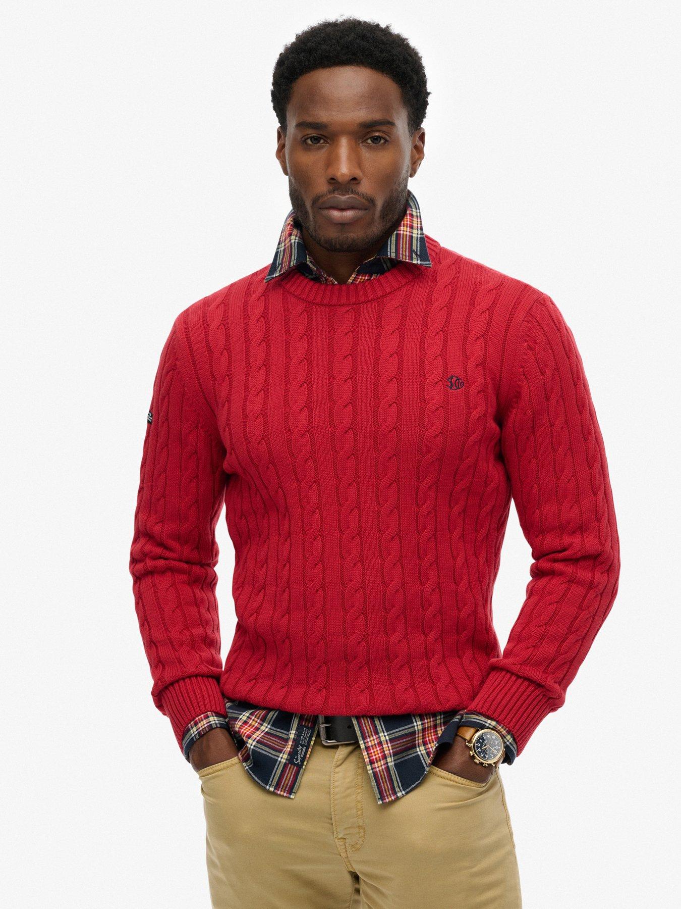 Superdry Superdry Cotton Cable Knitted Jumper