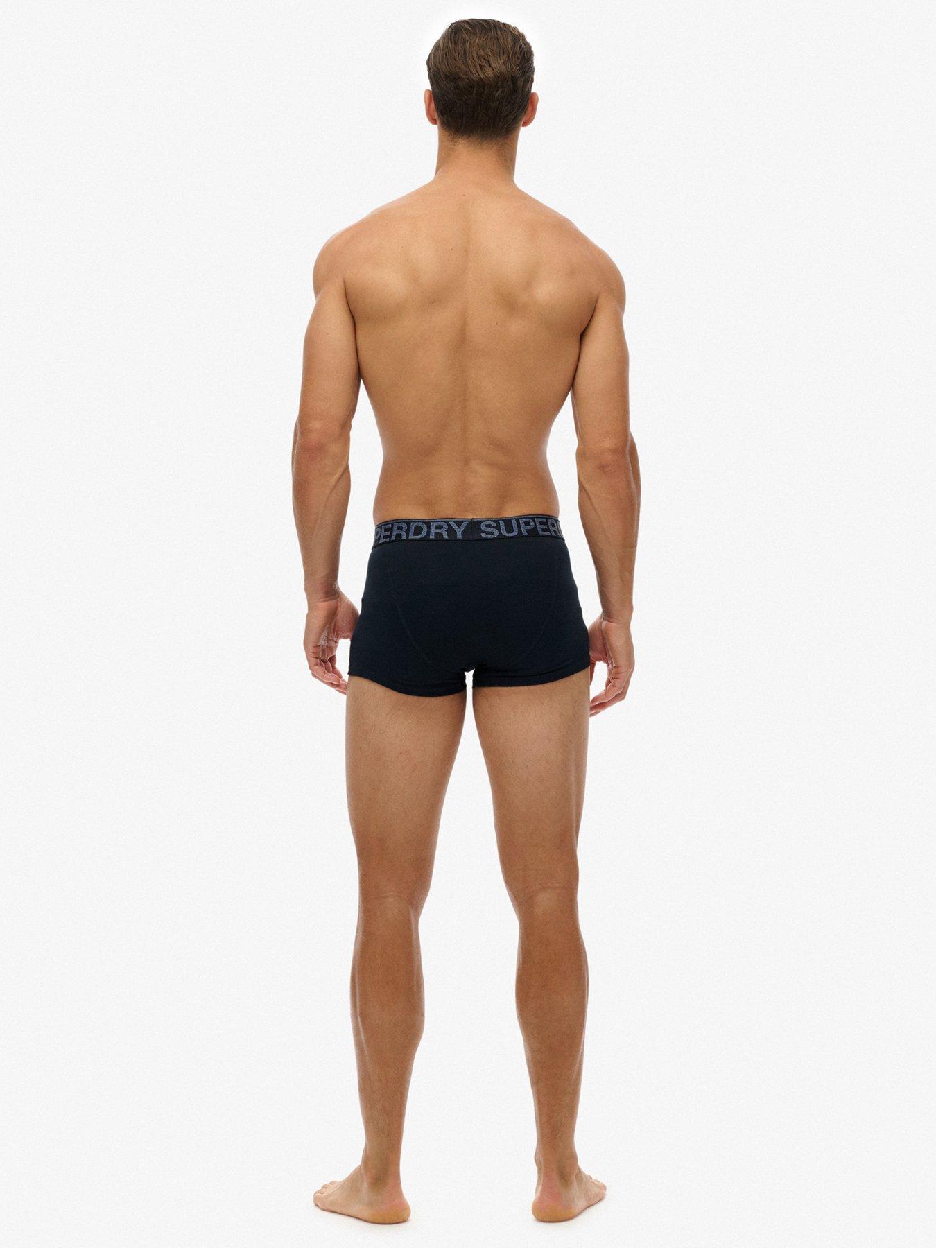  image of superdry-3-pack-trunks-navy