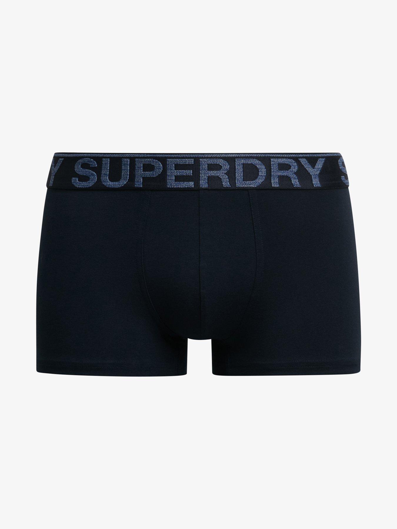  image of superdry-3-pack-trunks-navy