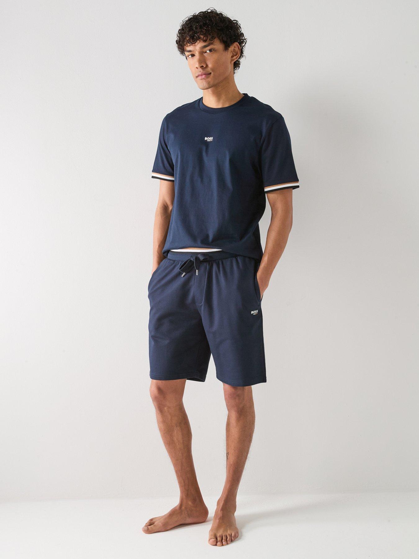 Image 3 of 6 of BOSS Iconic Loungewear Shorts - Navy
