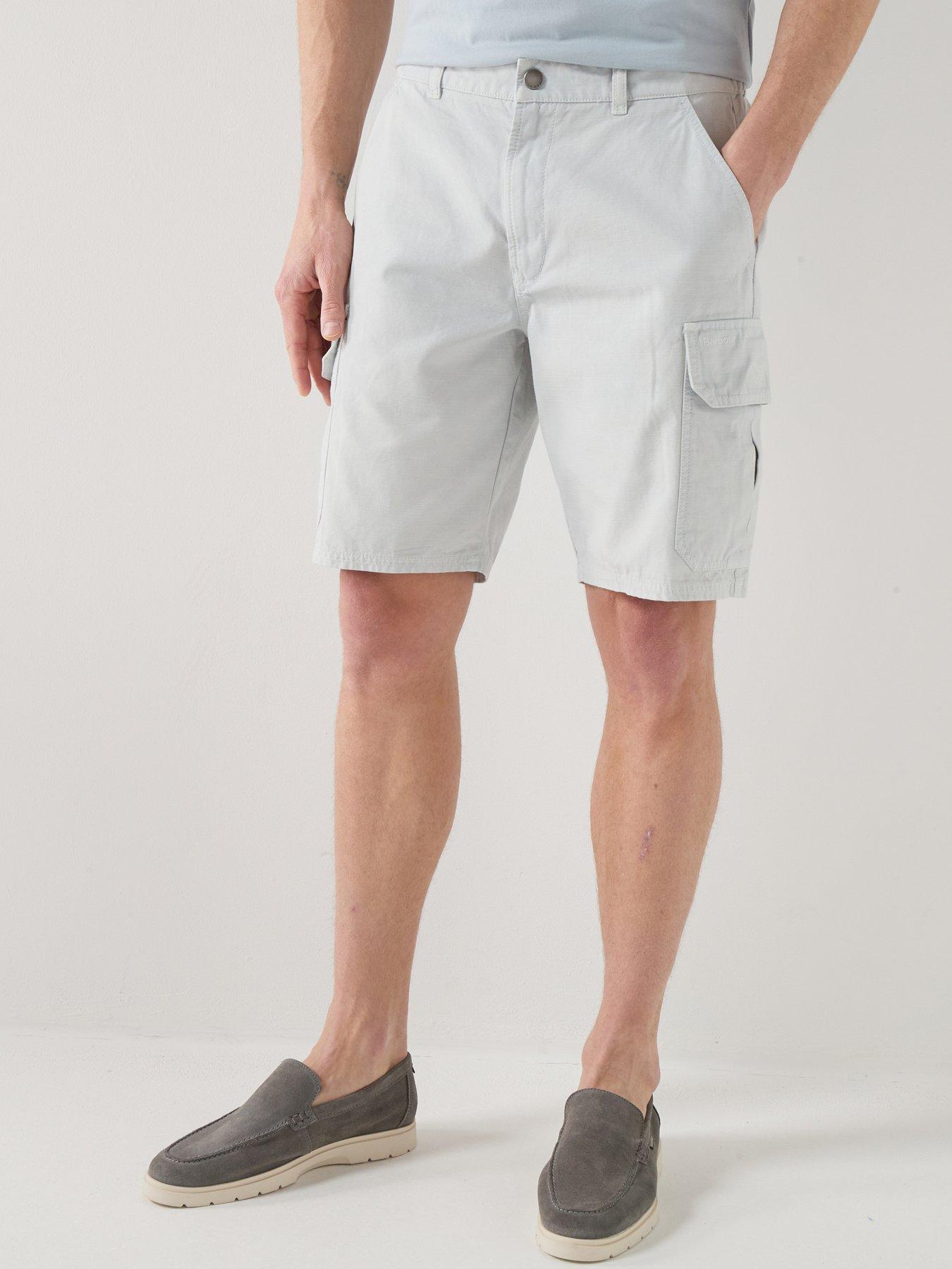 Image 1 of 4 of Barbour Draftmen Relaxed Cargo Shorts - Light Blue