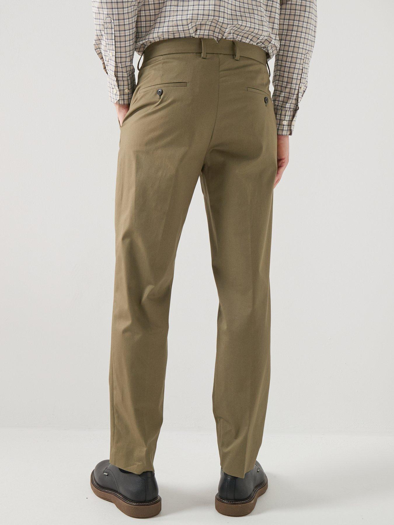 Image 2 of 4 of Barbour Bellamy Cotton Trousers - Olive