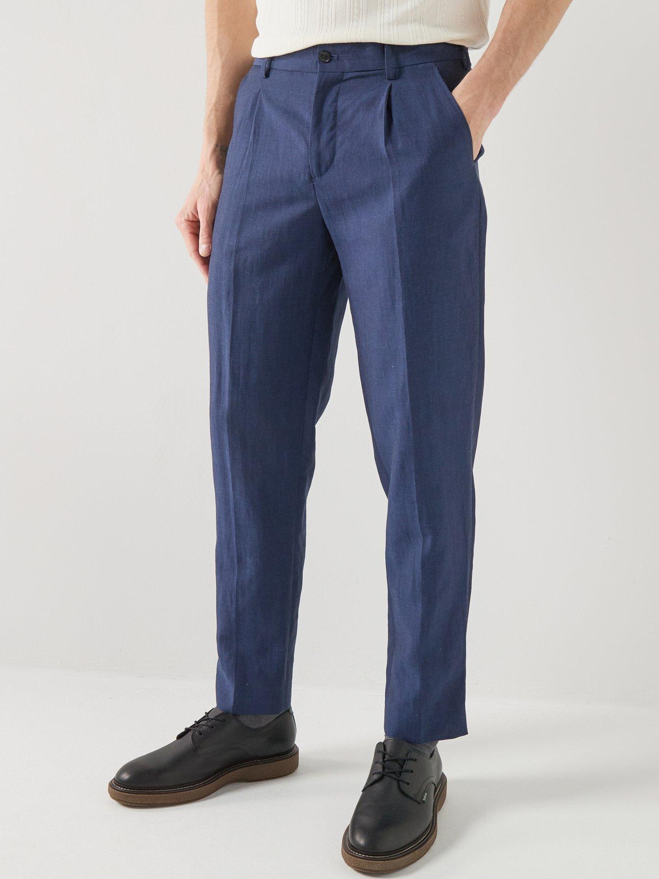 Barbour Willowtree Linen Blend Trousers - Navy