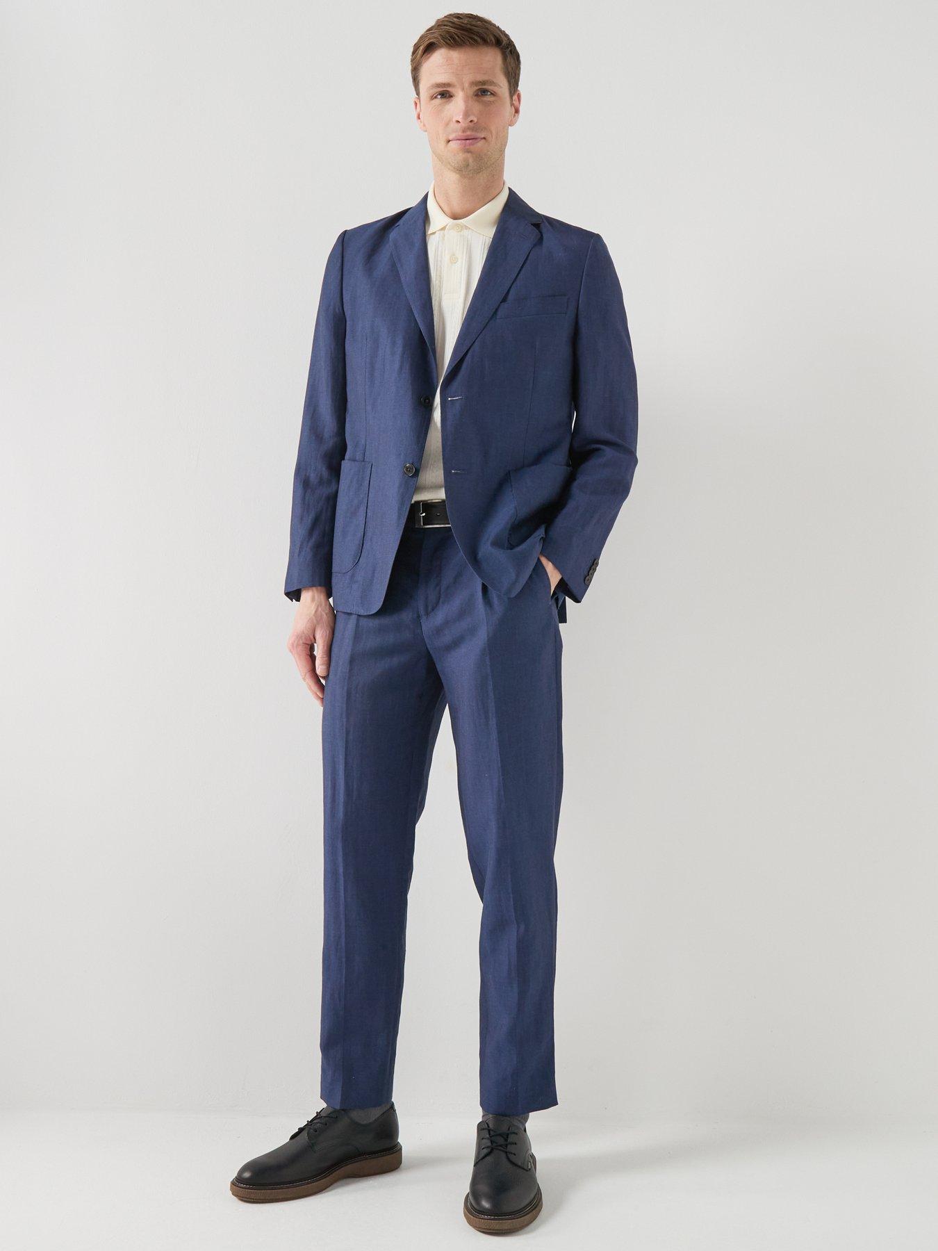  image of barbour-willowtree-linen-blend-trousers-navy