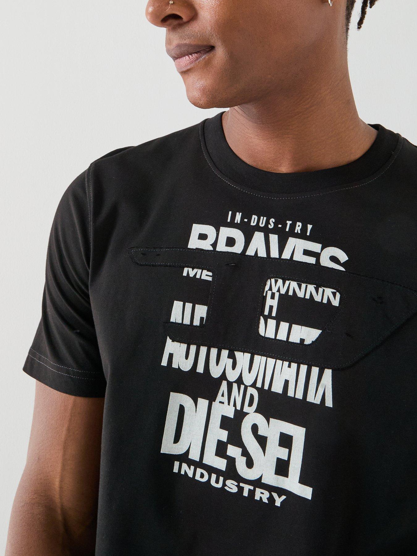 Image 4 of 6 of Diesel Graphic T-Shirt - Black