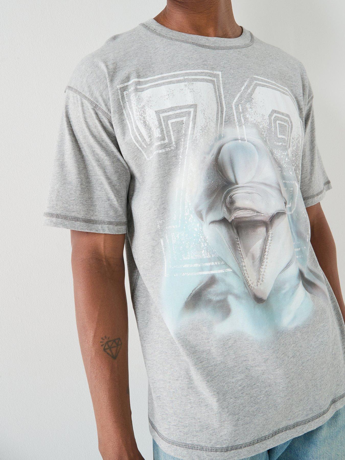 Image 4 of 5 of Diesel Graphic T-Shirt - Grey