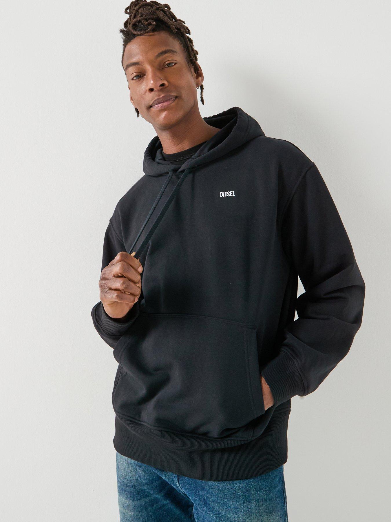 Image 2 of 6 of Diesel D Oval Overhead Hoodie - Black
