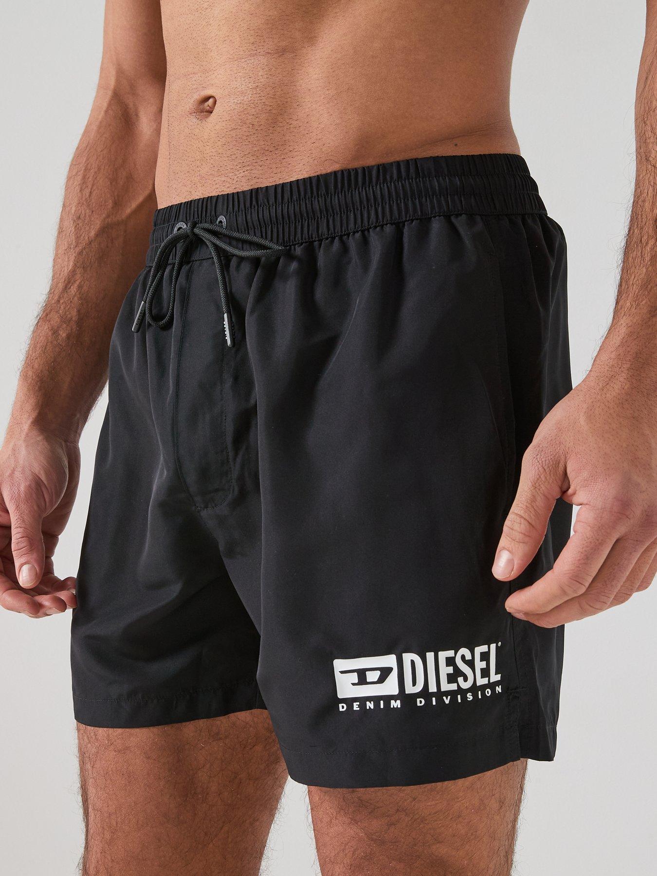 Image 5 of 6 of Diesel Classic Logo Swim Shorts - Black