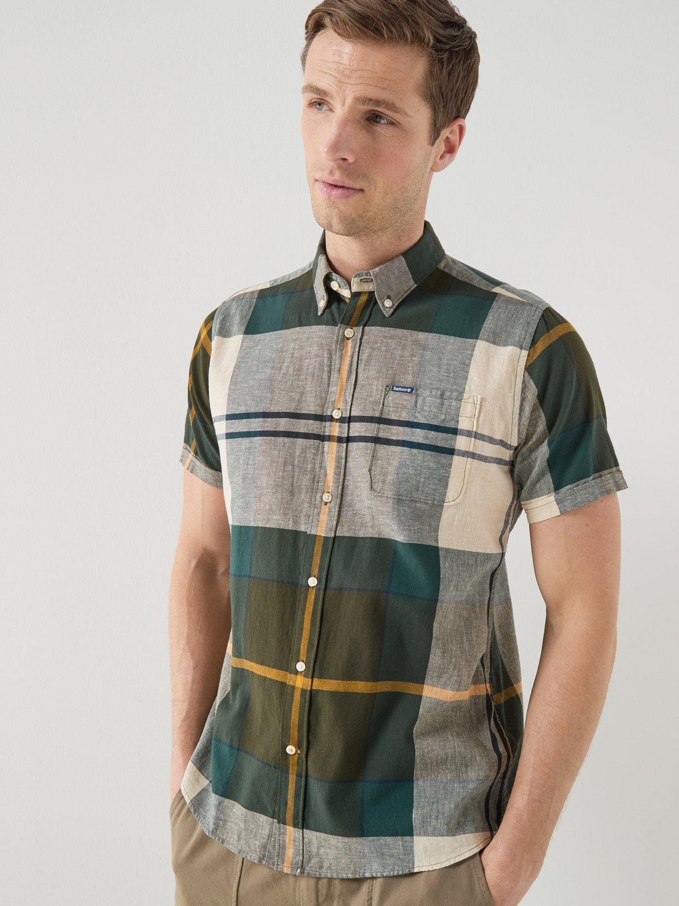 Barbour Douglas Short Sleeve Tailored Shirt - Dark Multi