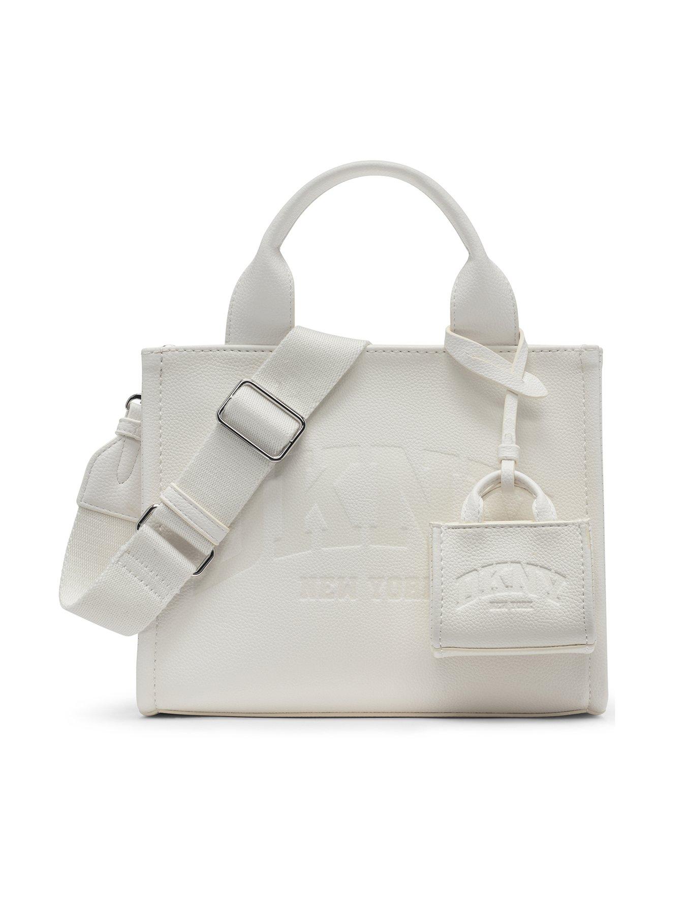 Image 1 of 5 of DKNY Hadlee Small Tote - White
