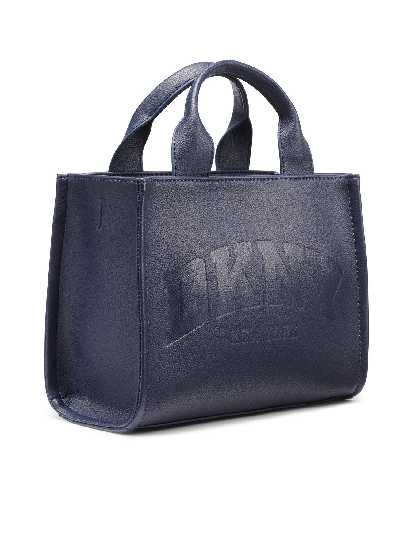 Image 3 of 5 of DKNY Hadlee Small Canvas Tote Bag - Navy