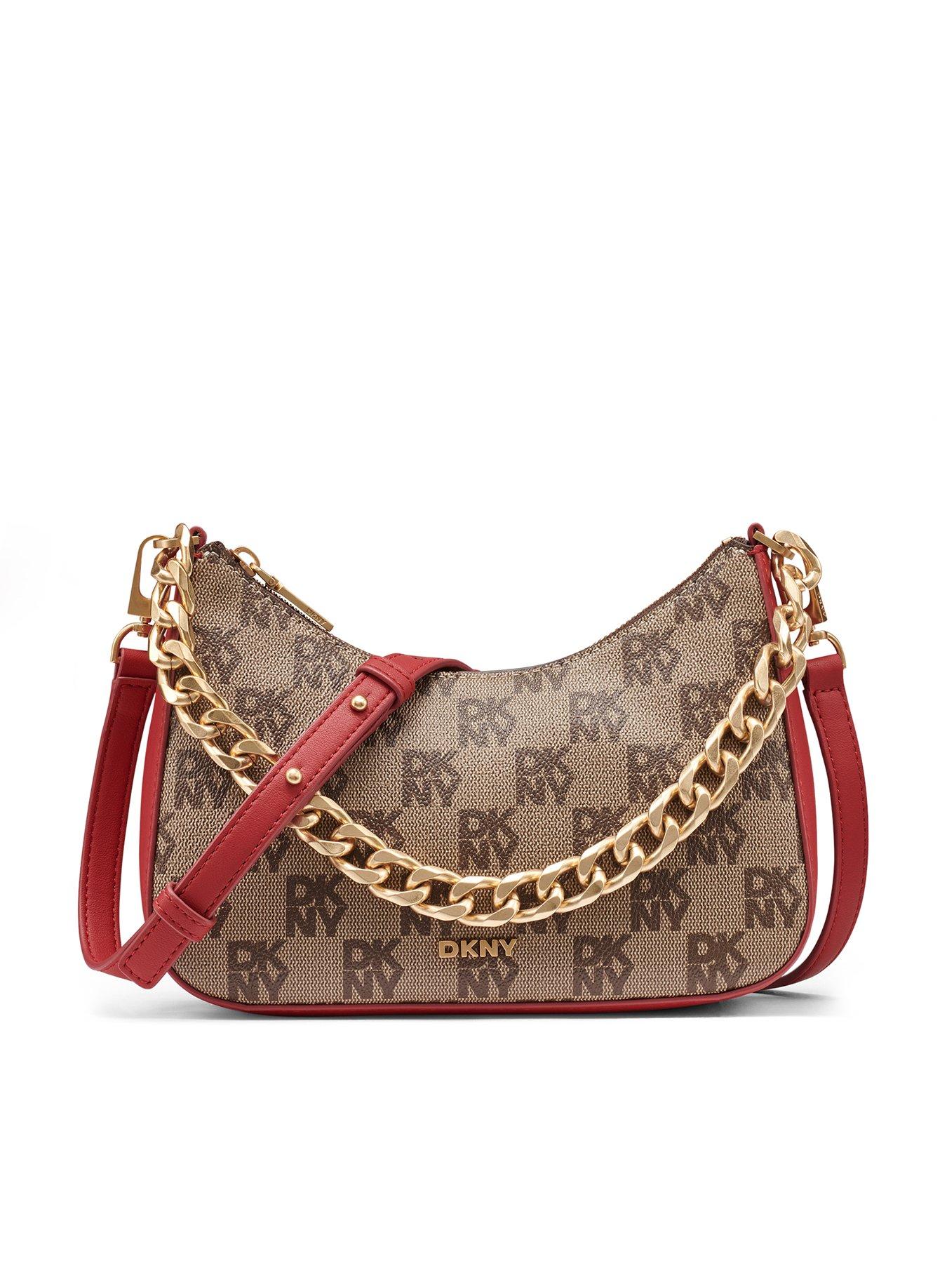 Image 1 of 5 of DKNY Jenna Demi Crossbody - Brown