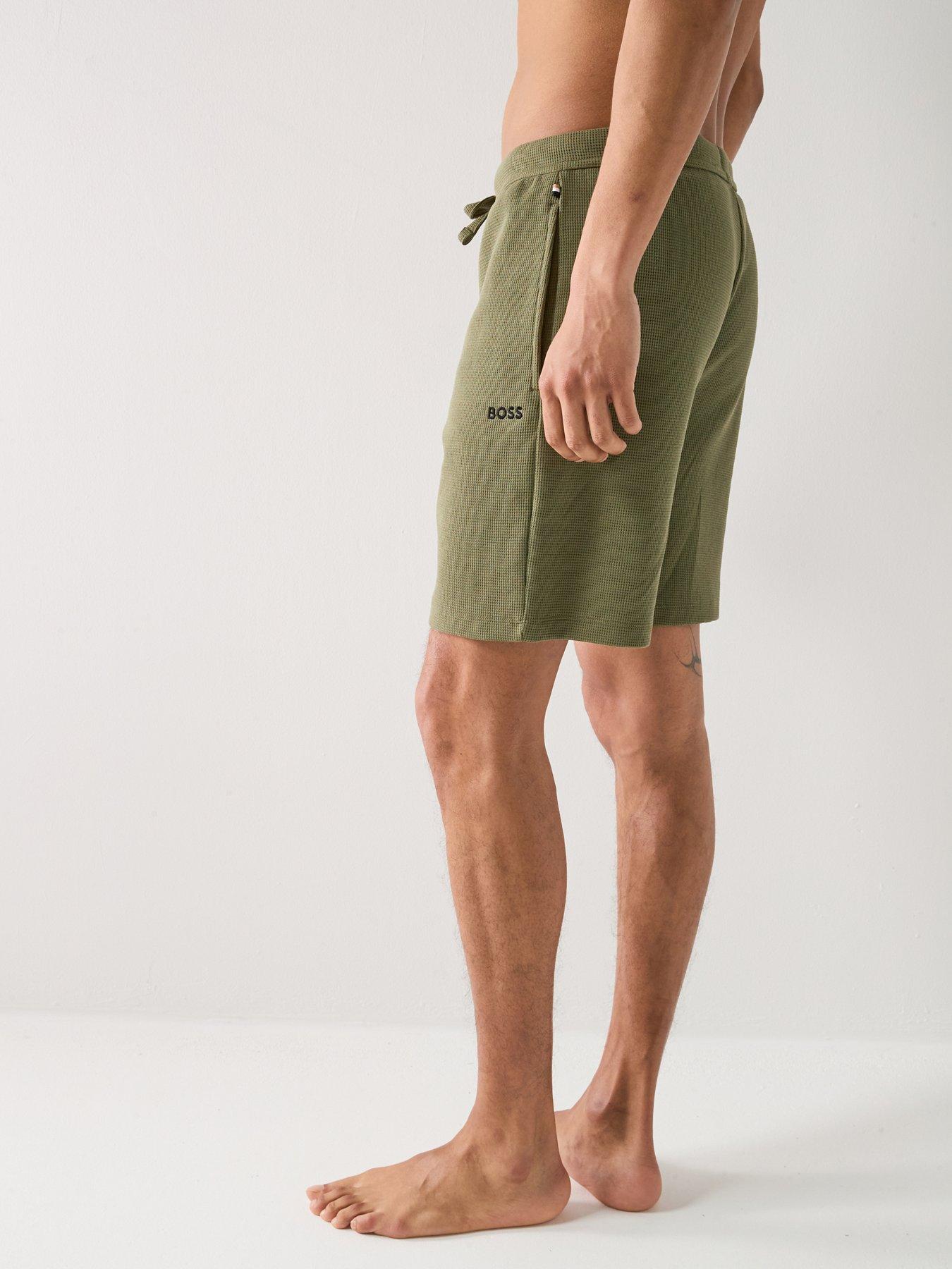 BOSS Waffle Loungewear Shorts - Green