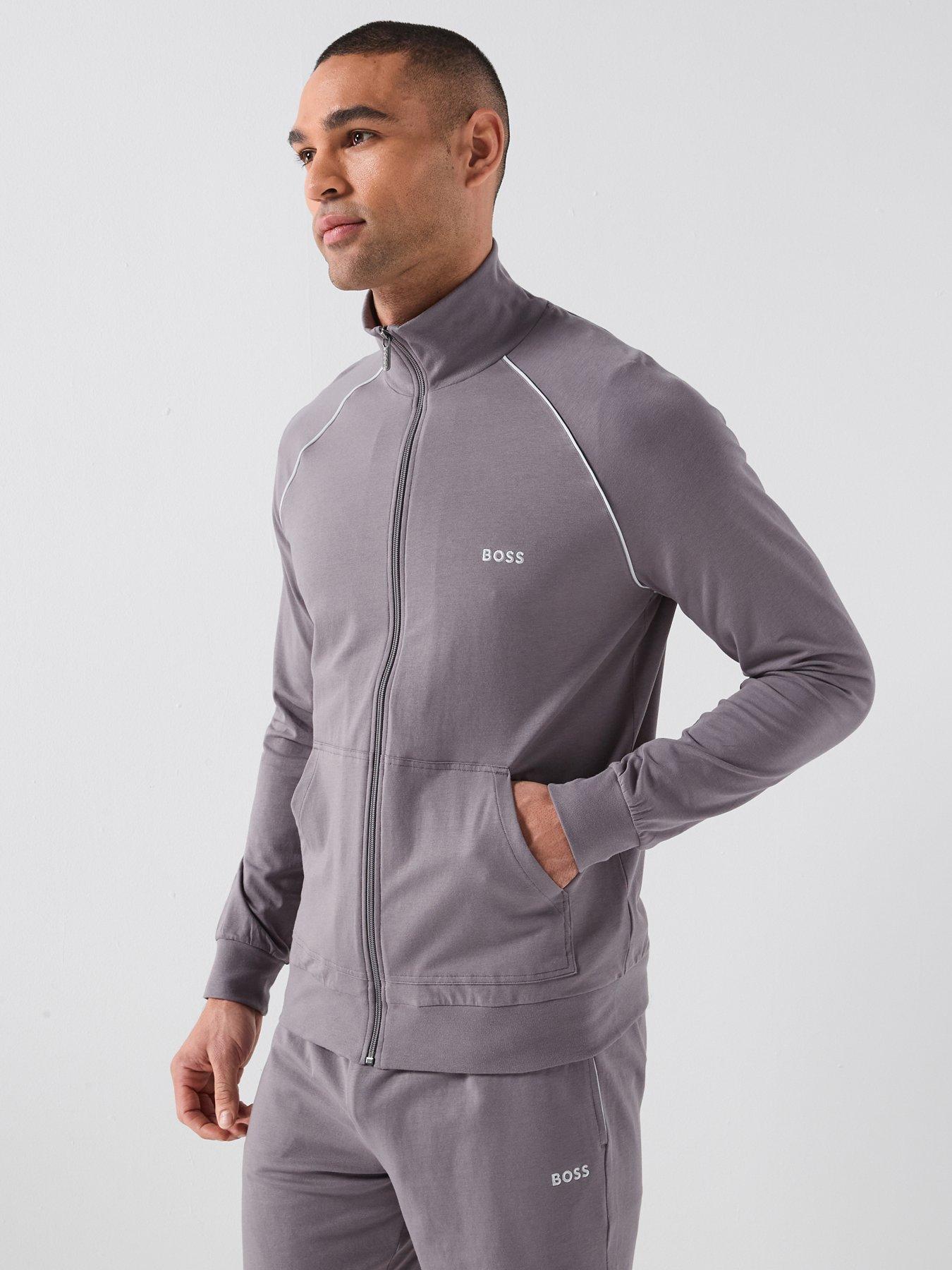 BOSS Mix  &  Match Loungewear Track Top - Dark Grey