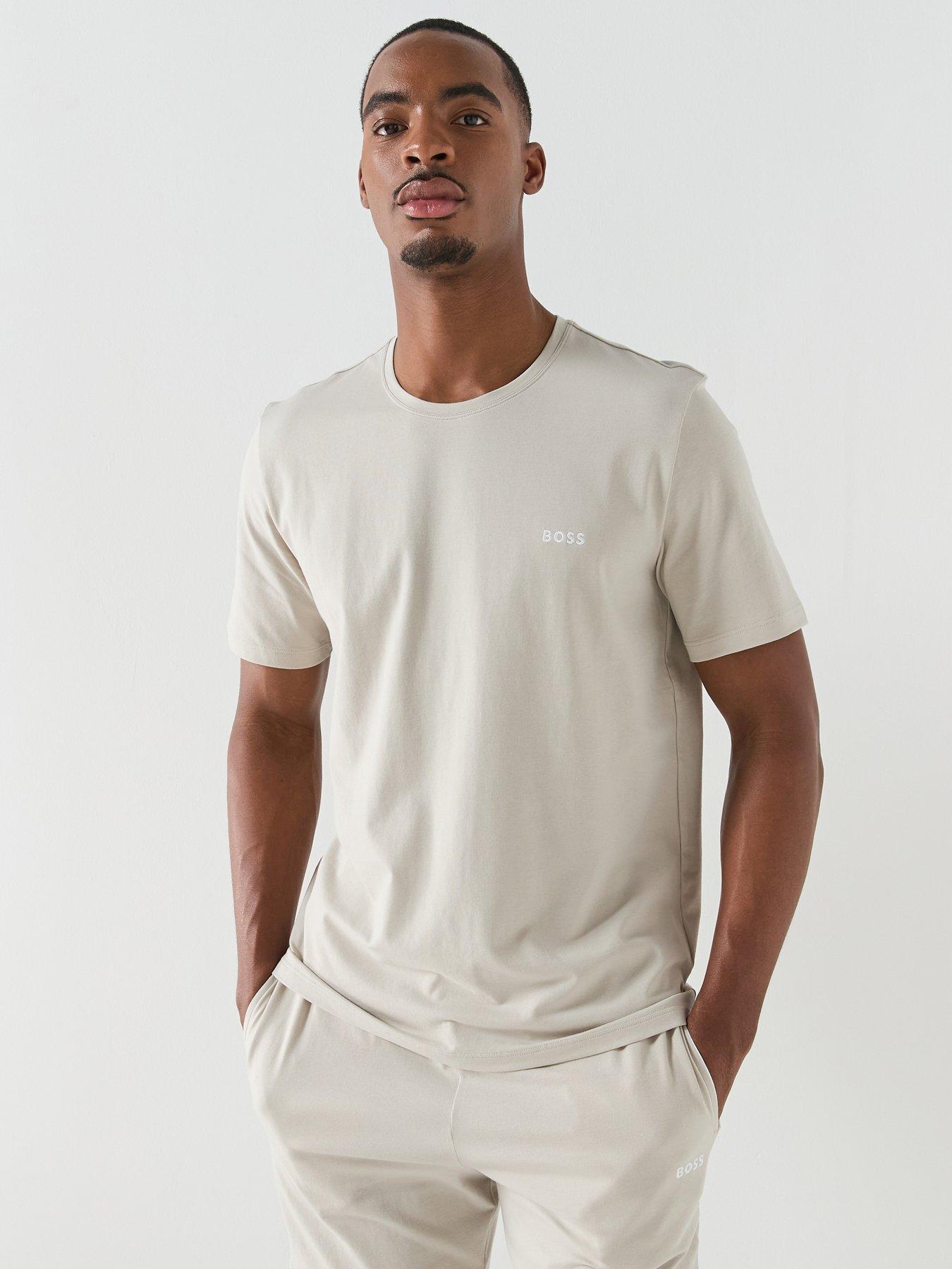 BOSS Mix  &  Match Regular Fit Loungewear T-Shirt - Light Grey