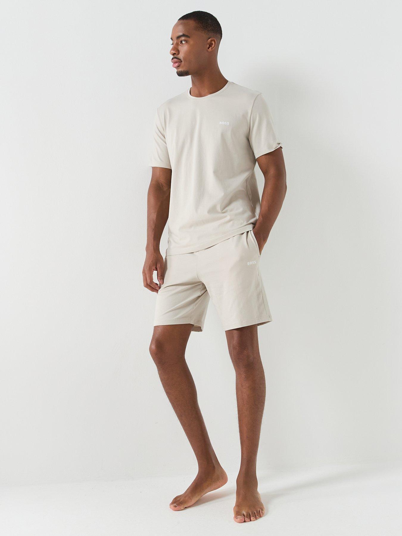 Image 3 of 5 of BOSS Mix &amp; Match Regular Fit Loungewear T-Shirt - Light Grey