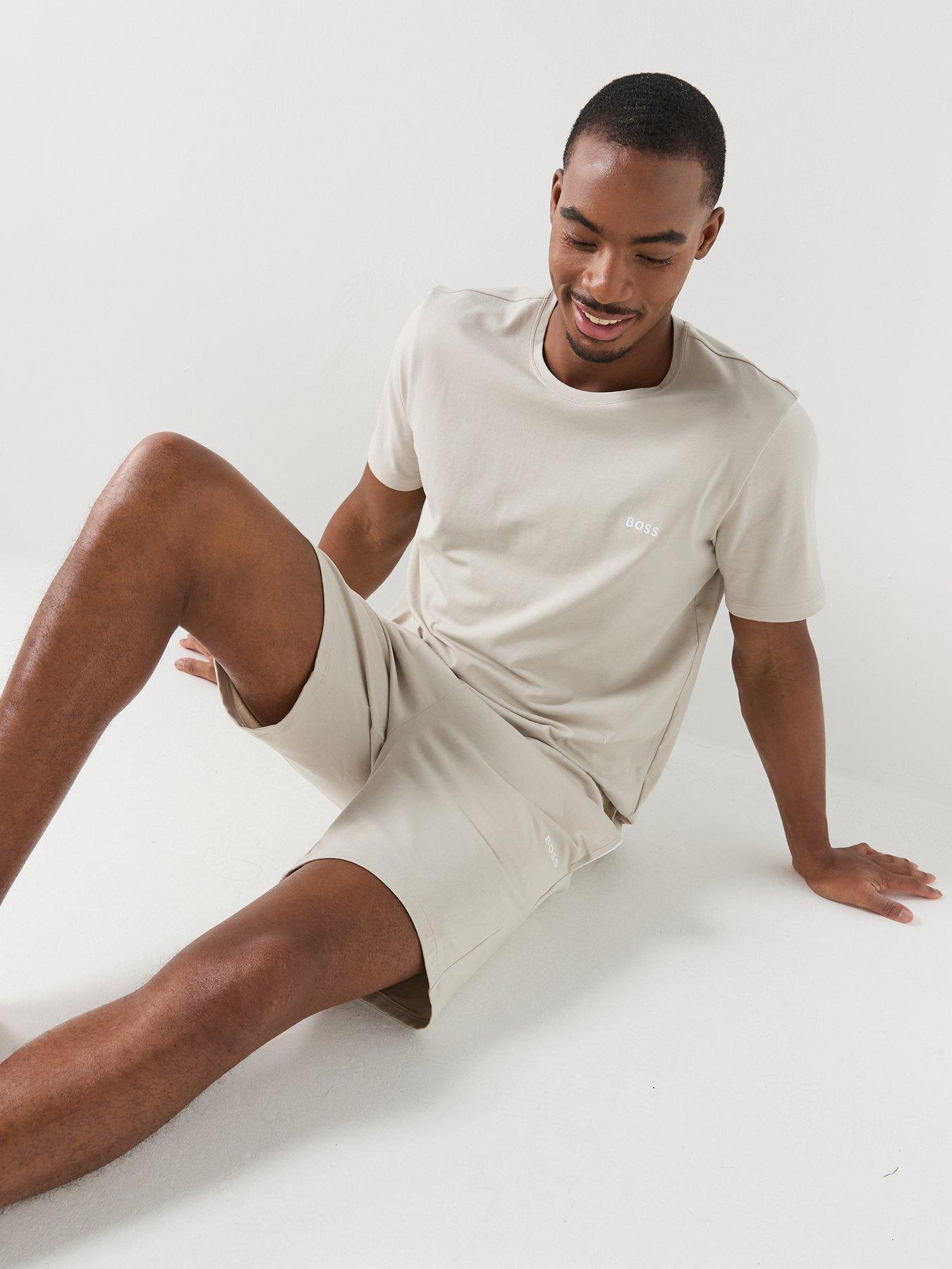 Image 5 of 5 of BOSS Mix &amp; Match Regular Fit Loungewear T-Shirt - Light Grey