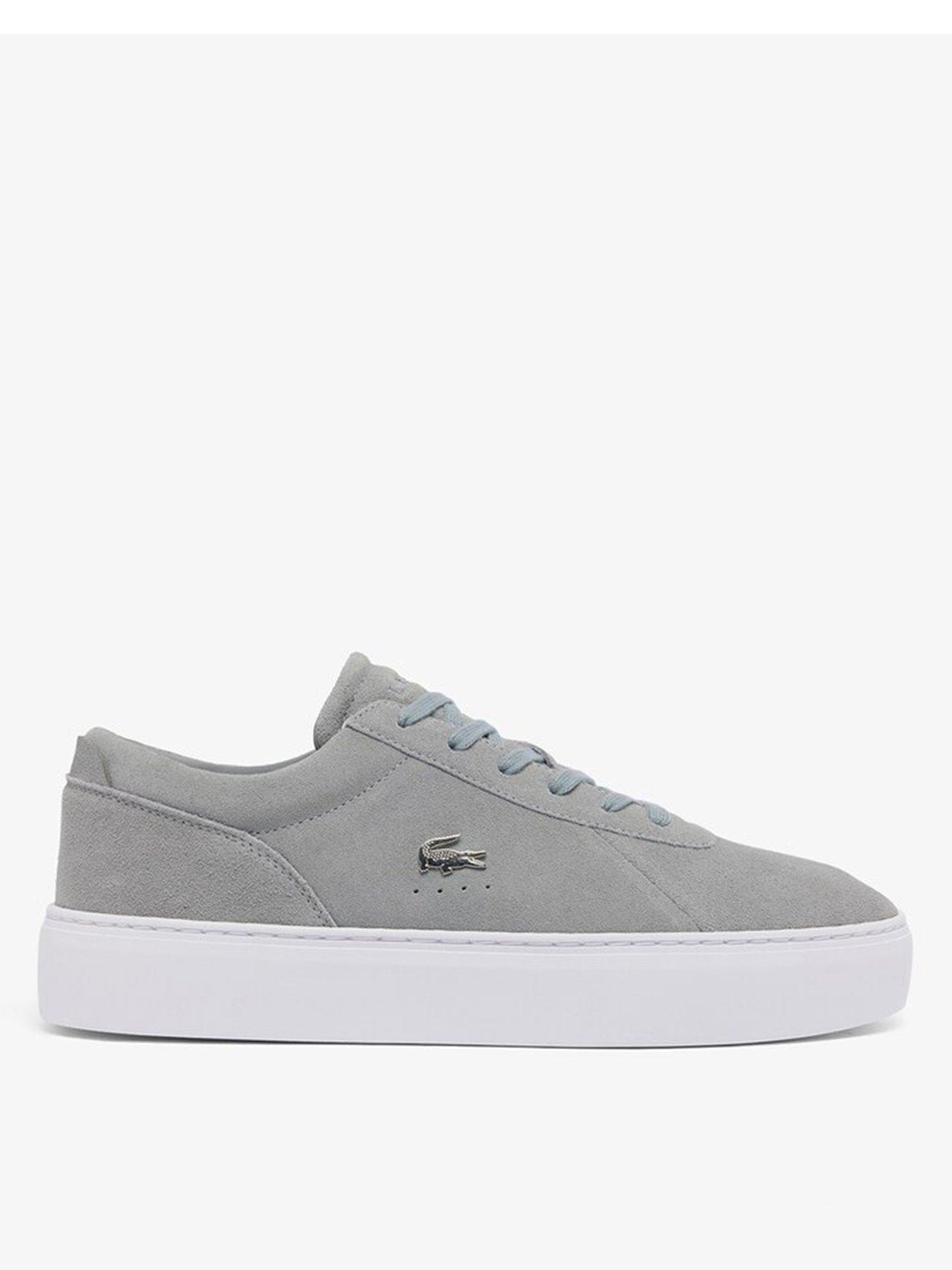 Image 1 of 2 of Lacoste Court Set Suede Trainers - Grey