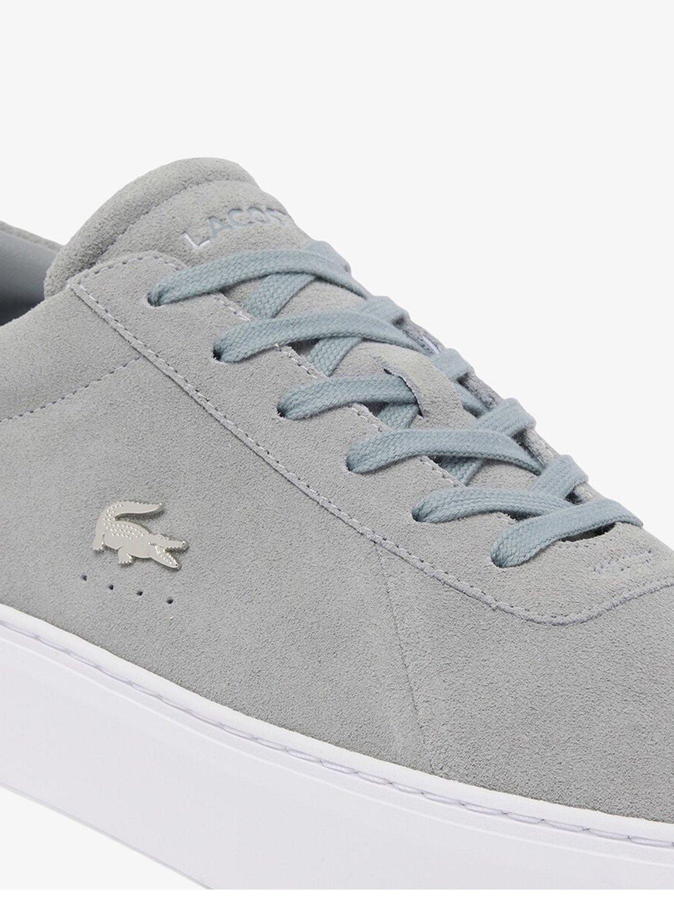 Image 2 of 2 of Lacoste Court Set Suede Trainers - Grey