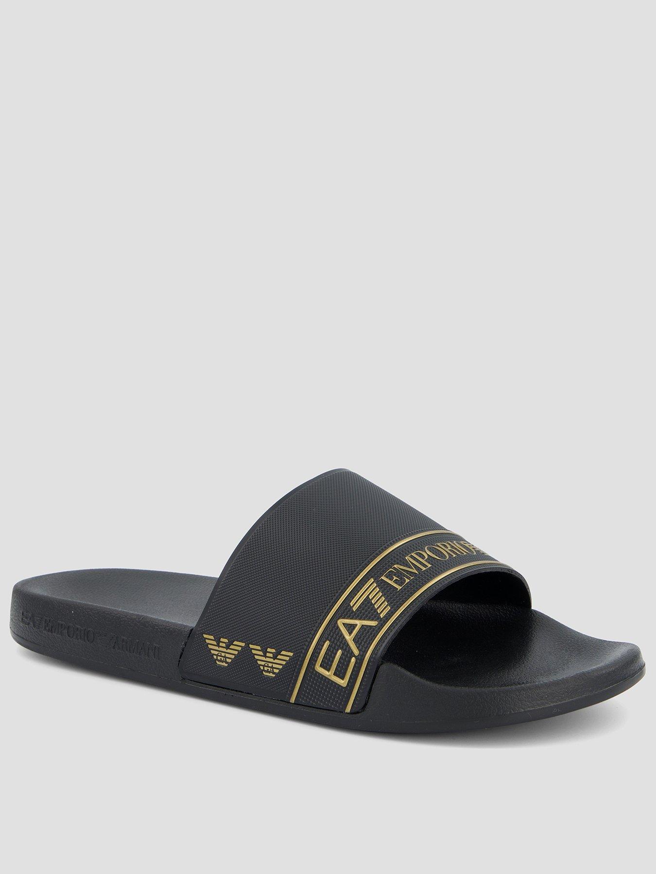 EA7 Emporio Armani Taped Logo Slider - Gold